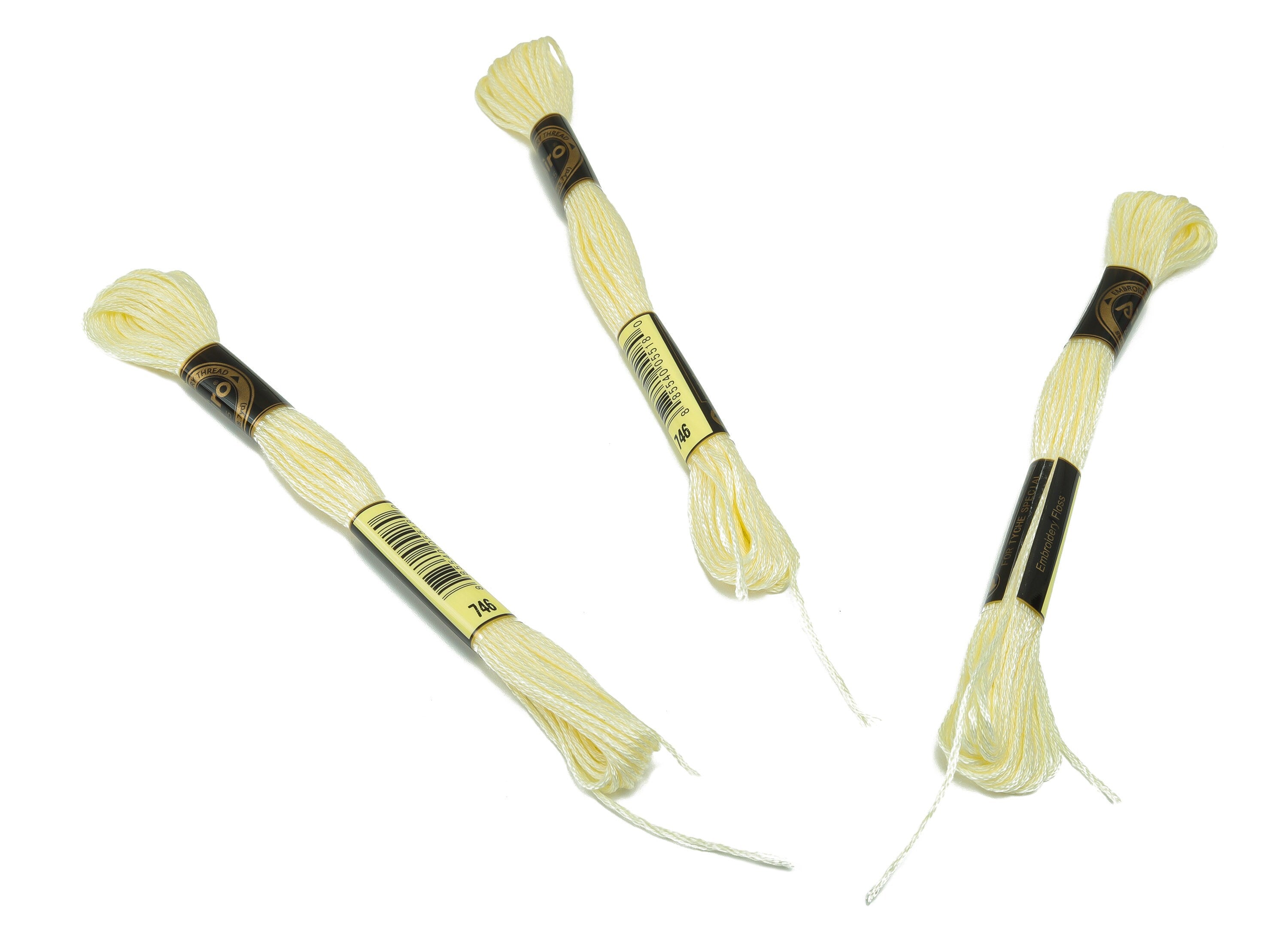 Embroidery Floss - 12 Skeins of 8 meters - Embroidery Thread - Cross Stitch Floss - Embroidery Accessories - HM1055-746 - DOMEDBAZAAR