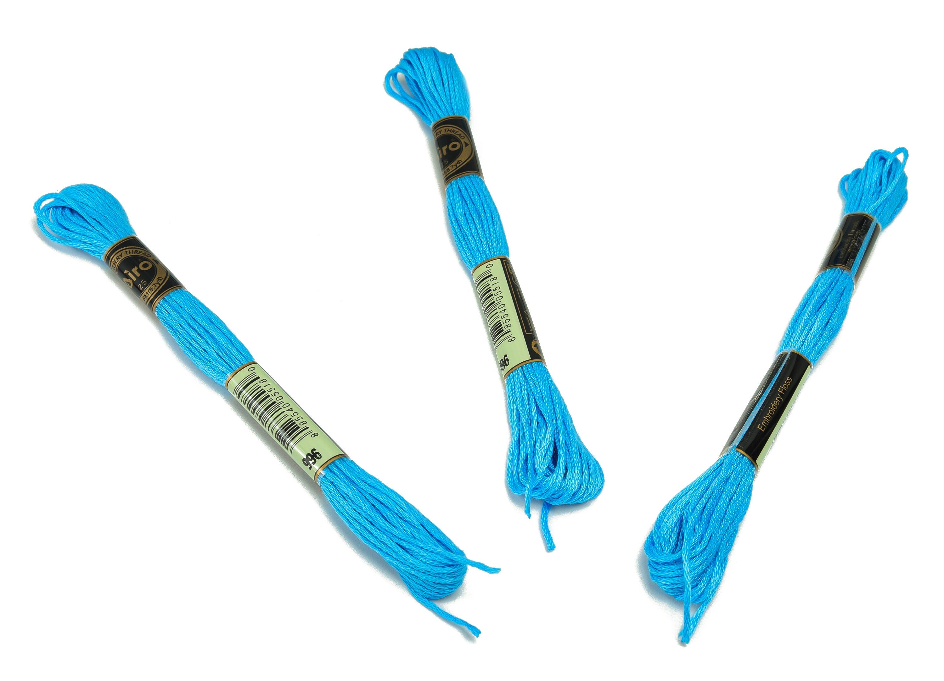 Embroidery Floss - 12 Skeins of 8 meters - Embroidery Thread - Cross Stitch Floss - Embroidery Accessories - HM1055-996 - DOMEDBAZAAR