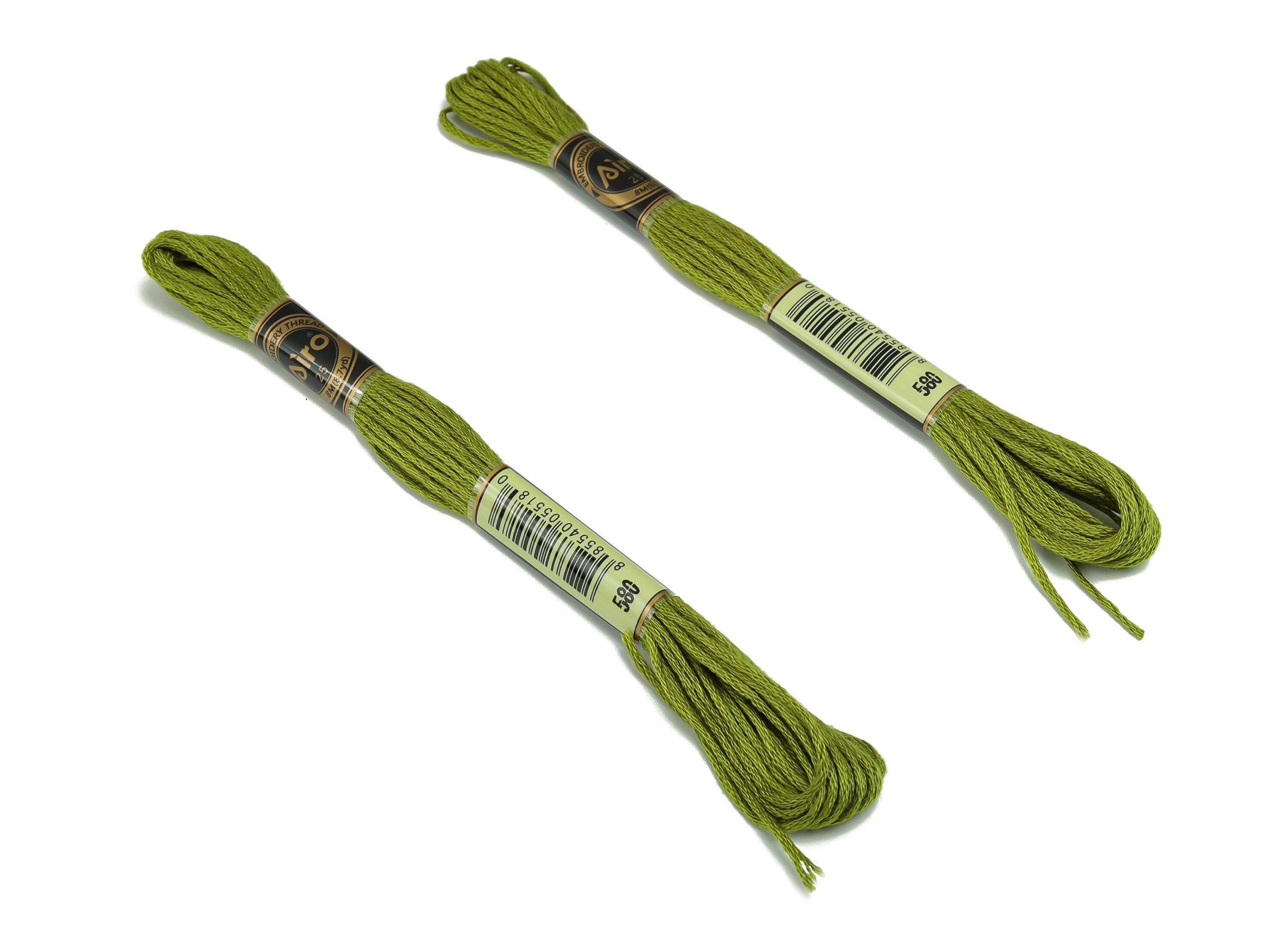 Embroidery Floss - 12 Skeins of 8 meters - Embroidery Thread - Cross Stitch Floss - Embroidery Accessories - HM1055-580 - DOMEDBAZAAR
