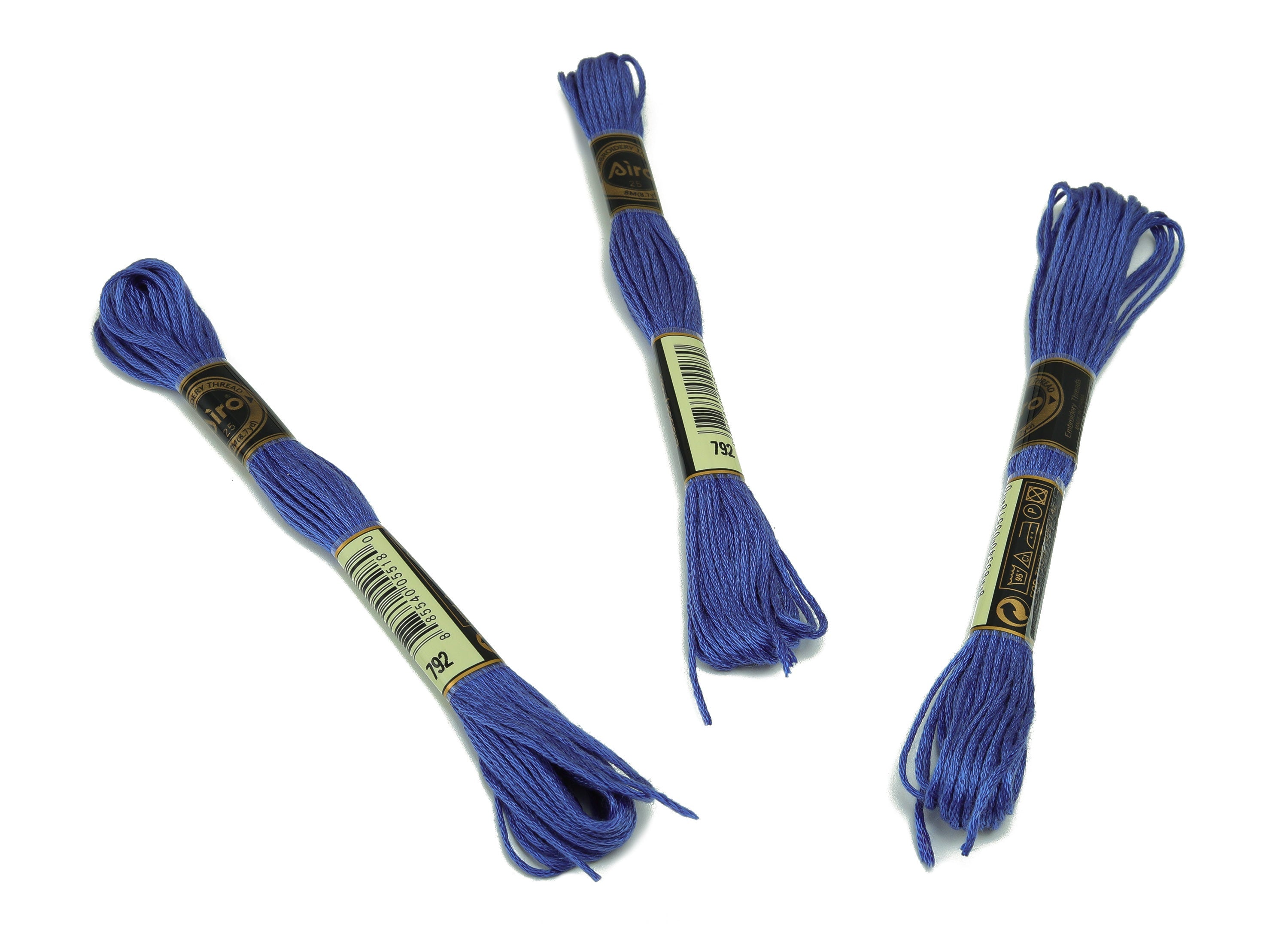 Embroidery Floss - 12 Skeins of 8 meters - Embroidery Thread - Cross Stitch Floss - Embroidery Accessories - HM1055-792 - DOMEDBAZAAR