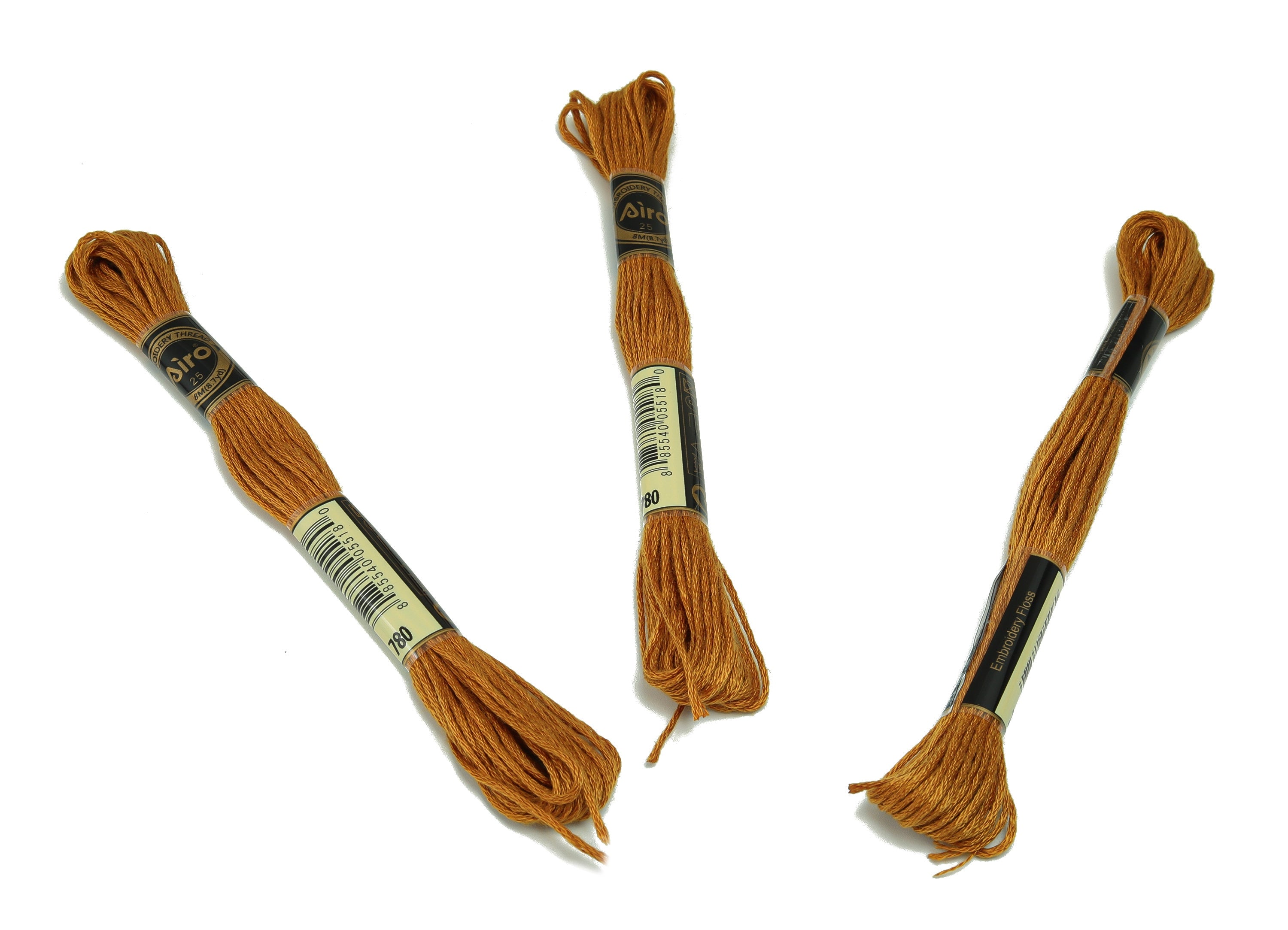 Embroidery Floss - 12 Skeins of 8 meters - Embroidery Thread - Cross Stitch Floss - Embroidery Accessories - HM1055-780 - DOMEDBAZAAR