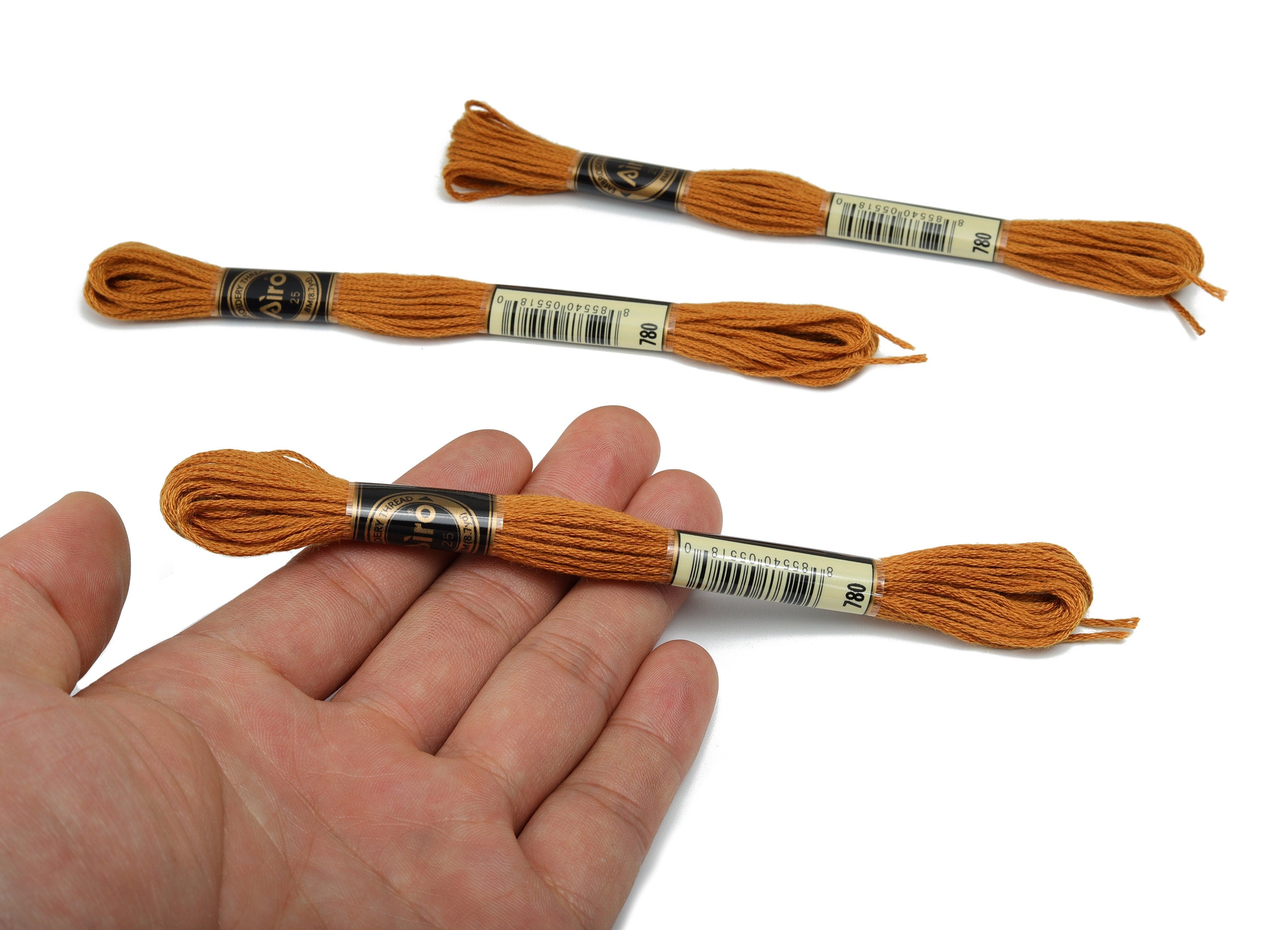 Embroidery Floss - 12 Skeins of 8 meters - Embroidery Thread - Cross Stitch Floss - Embroidery Accessories - HM1055-780 - DOMEDBAZAAR