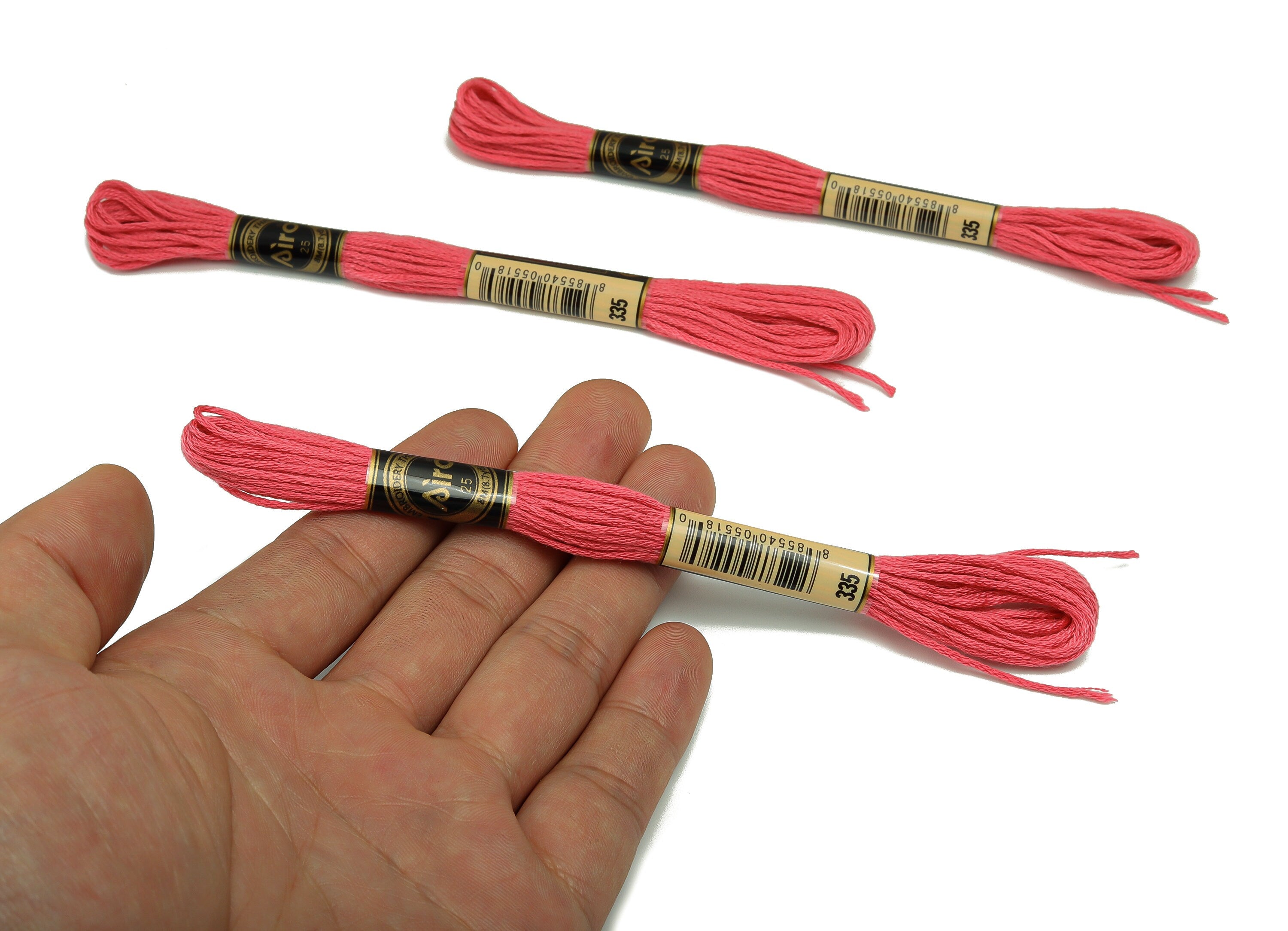 Embroidery Floss - 12 Skeins of 8 meters - Embroidery Thread - Cross Stitch Floss - Embroidery Accessories - HM1055-335 - DOMEDBAZAAR
