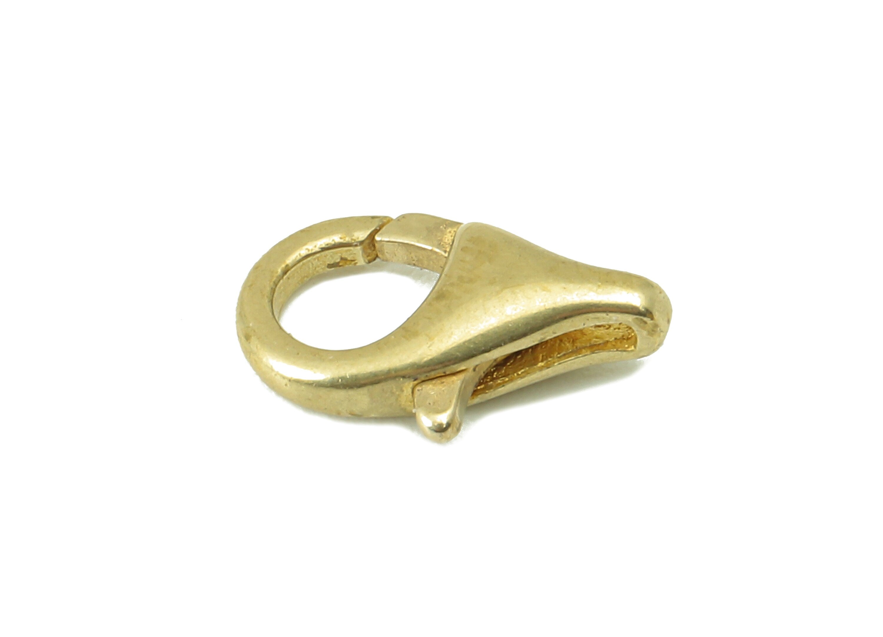 Brass Lobster Claw Clasps - Raw Brass Mini Parrot Clasp - Gold Parrot Clasp - For Bracelet - For Necklace - 12.9x7.14x 3.56mm- PP8337 - DOMEDBAZAAR