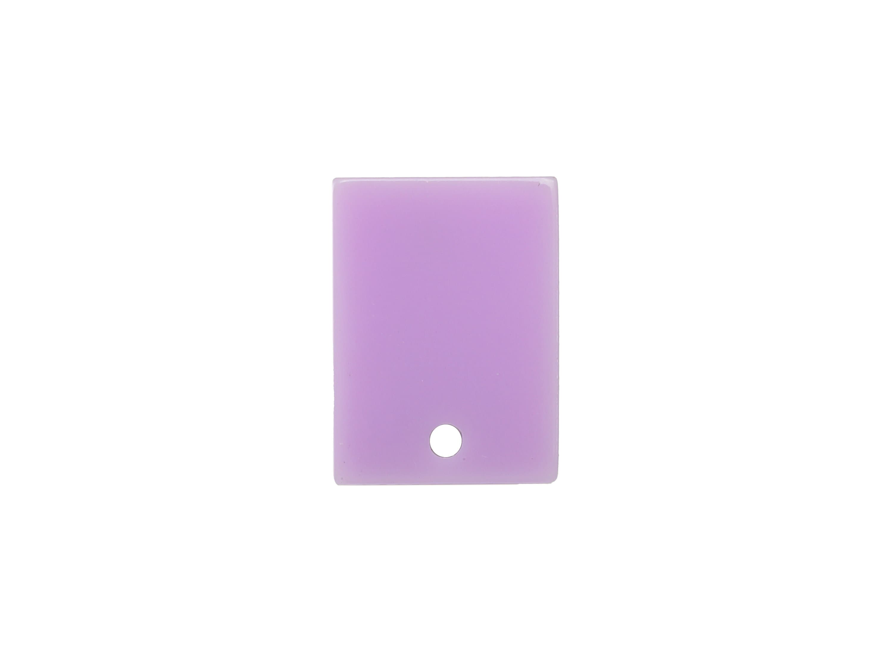 Acrylic Rectangle Earring Stud - Purple Earring Post - Surgical Stud - Jewelry Supplies - Color Code: A914- 15.66x11.8x3mm - AC1663-A914 - DOMEDBAZAAR