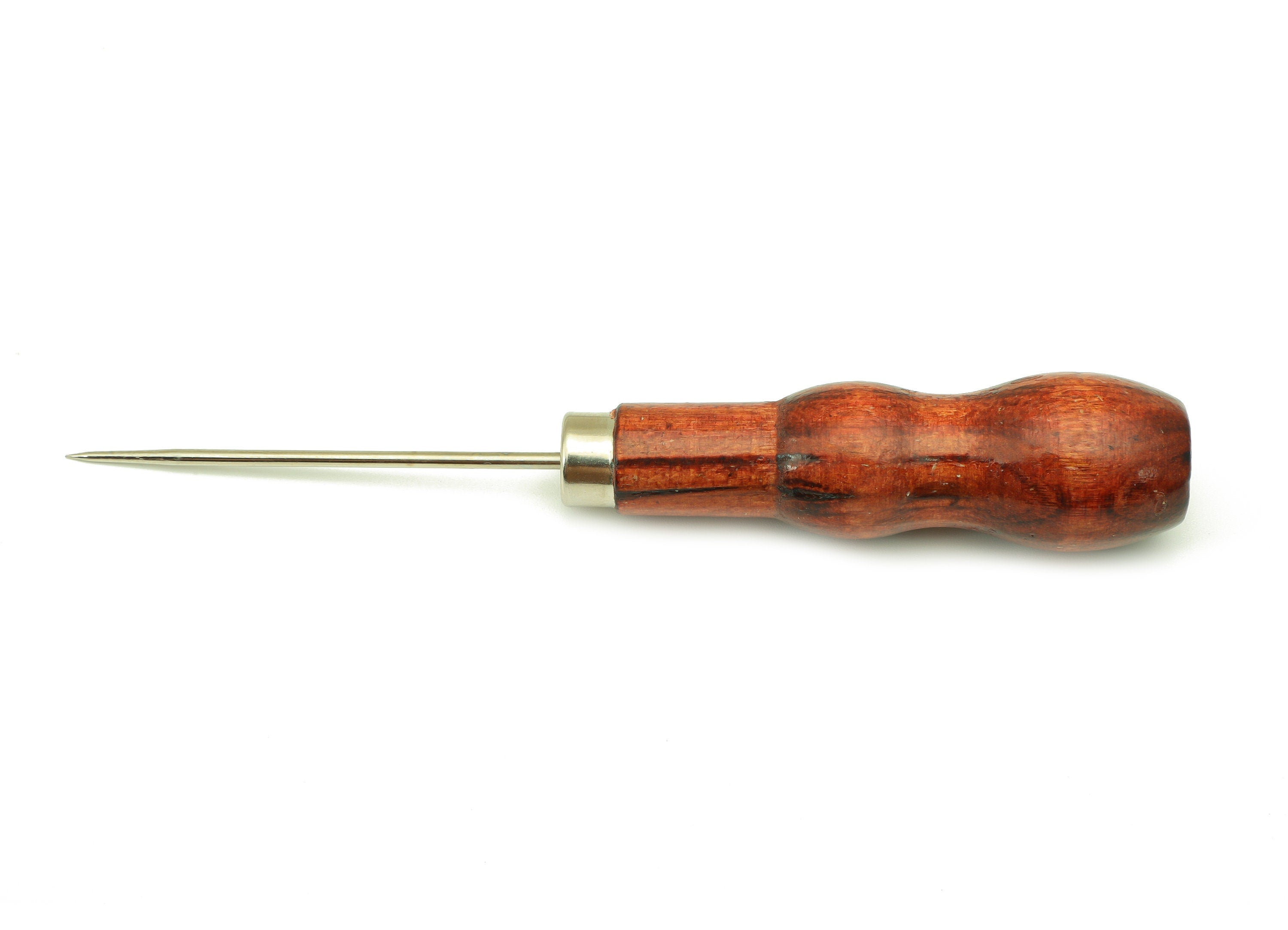 Red Wood Awl - Red Wood Pointed Needle - Carbon Steel Awl - Red Wood Carbon Steel Awl - Jewelry Making Tools - 134.73x25.34x7.07mm - HM1049 - DOMEDBAZAAR