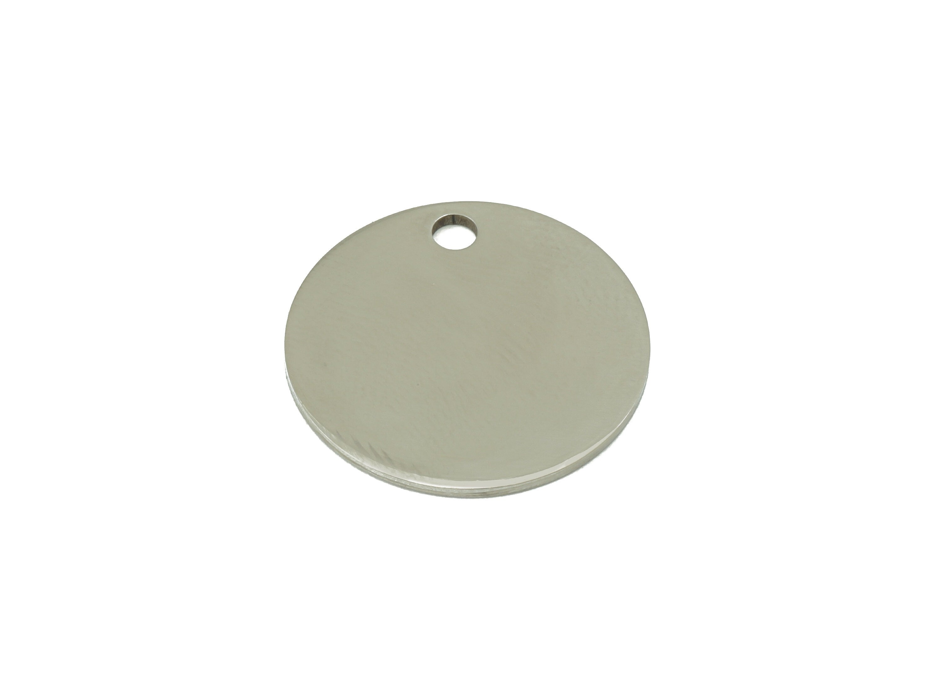Stainless Steel Round Earring Charm - Steel Round Pendant -Circle Earring Charm - Stamping Blank - For Necklace -19.97x20x1mm- SS1463 - DOMEDBAZAAR