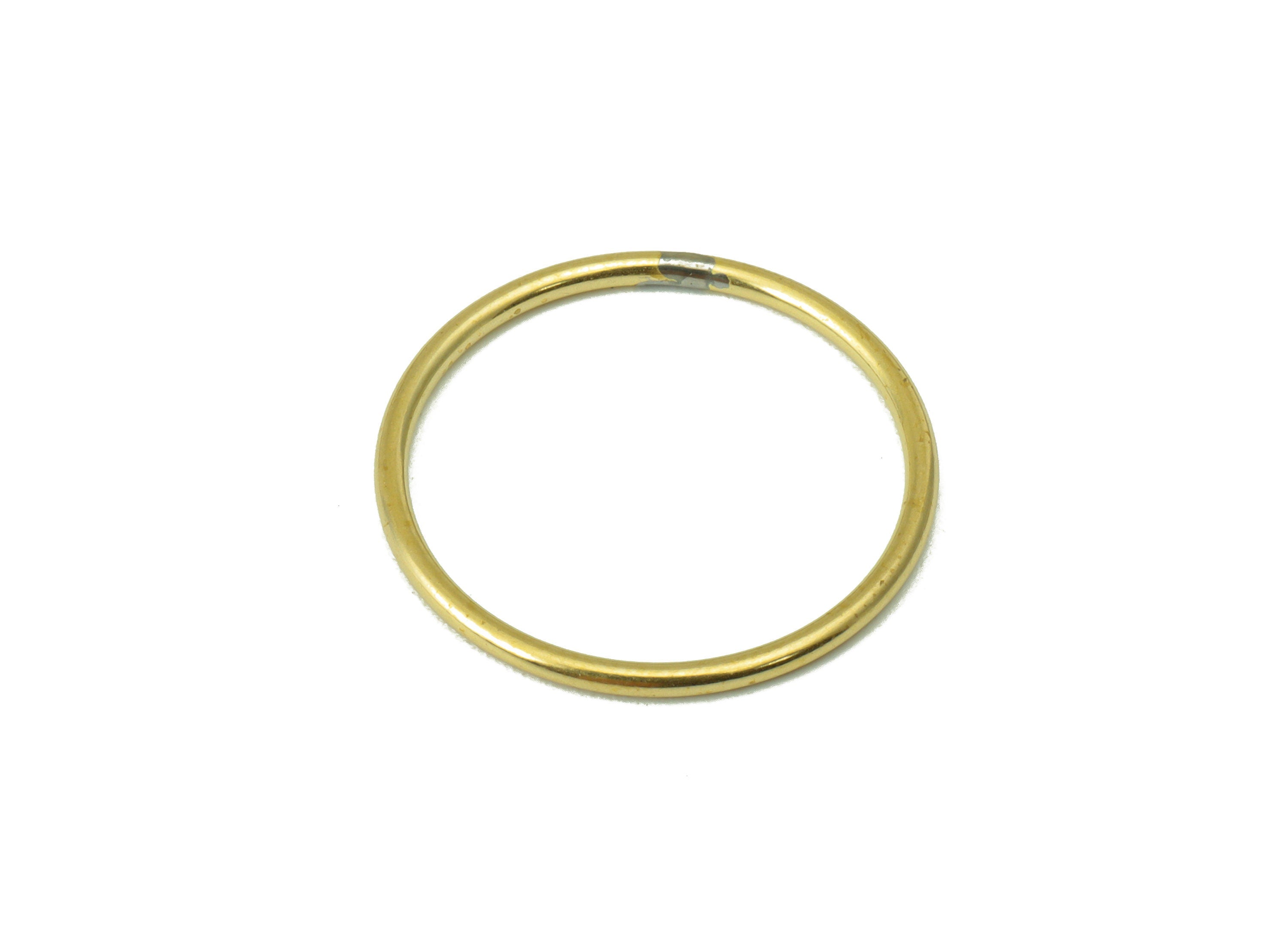 Raw Brass Circle Connector - Raw Brass Round Hoop - Closed Loop Rings - Earring Findings - Jewelry Supplies - 19.5x19.5x1.15mm-PP8604-19 - DOMEDBAZAAR
