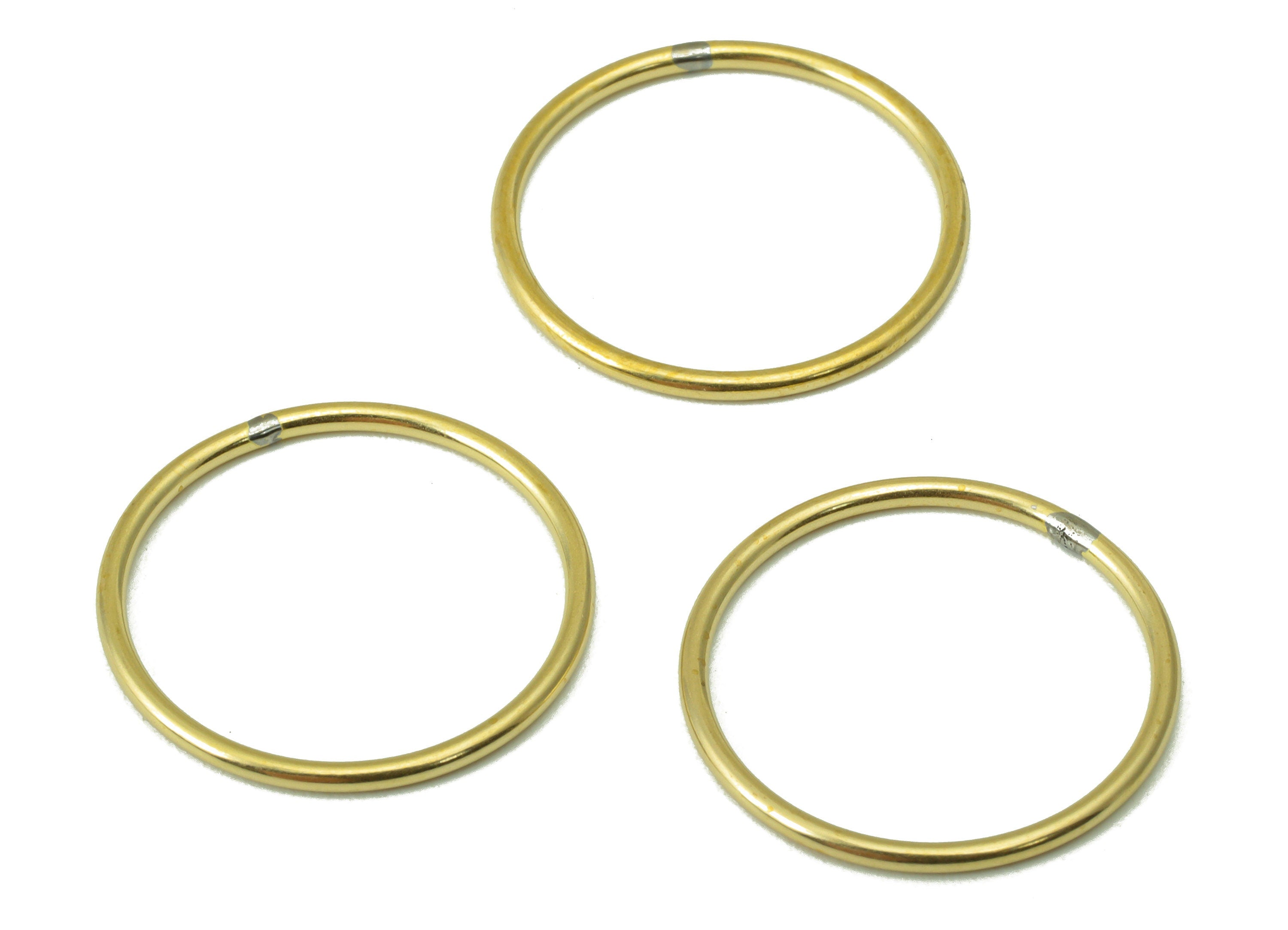 Raw Brass Circle Connector - Raw Brass Round Hoop - Closed Loop Rings - Earring Findings - Jewelry Supplies - 19.5x19.5x1.15mm-PP8604-19 - DOMEDBAZAAR