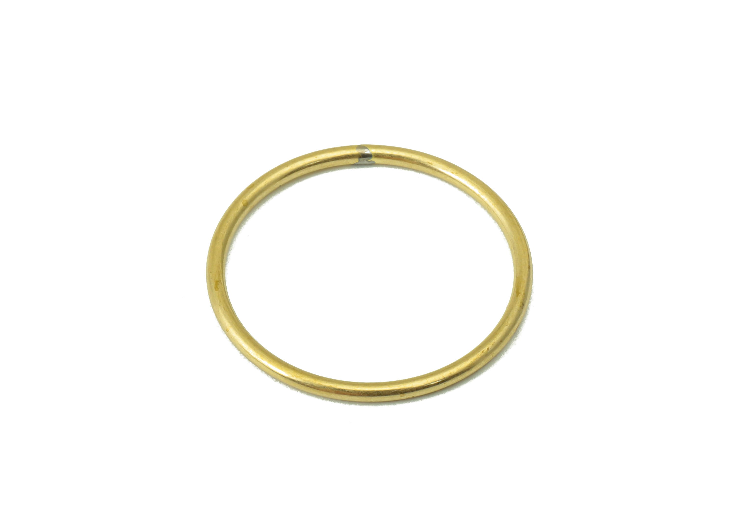Raw Brass Circle Connector - Raw Brass Round Hoop - Closed Loop Rings - Earring Findings - Jewelry Supplies - 20x20x1.1mm-PP8604-20 - DOMEDBAZAAR