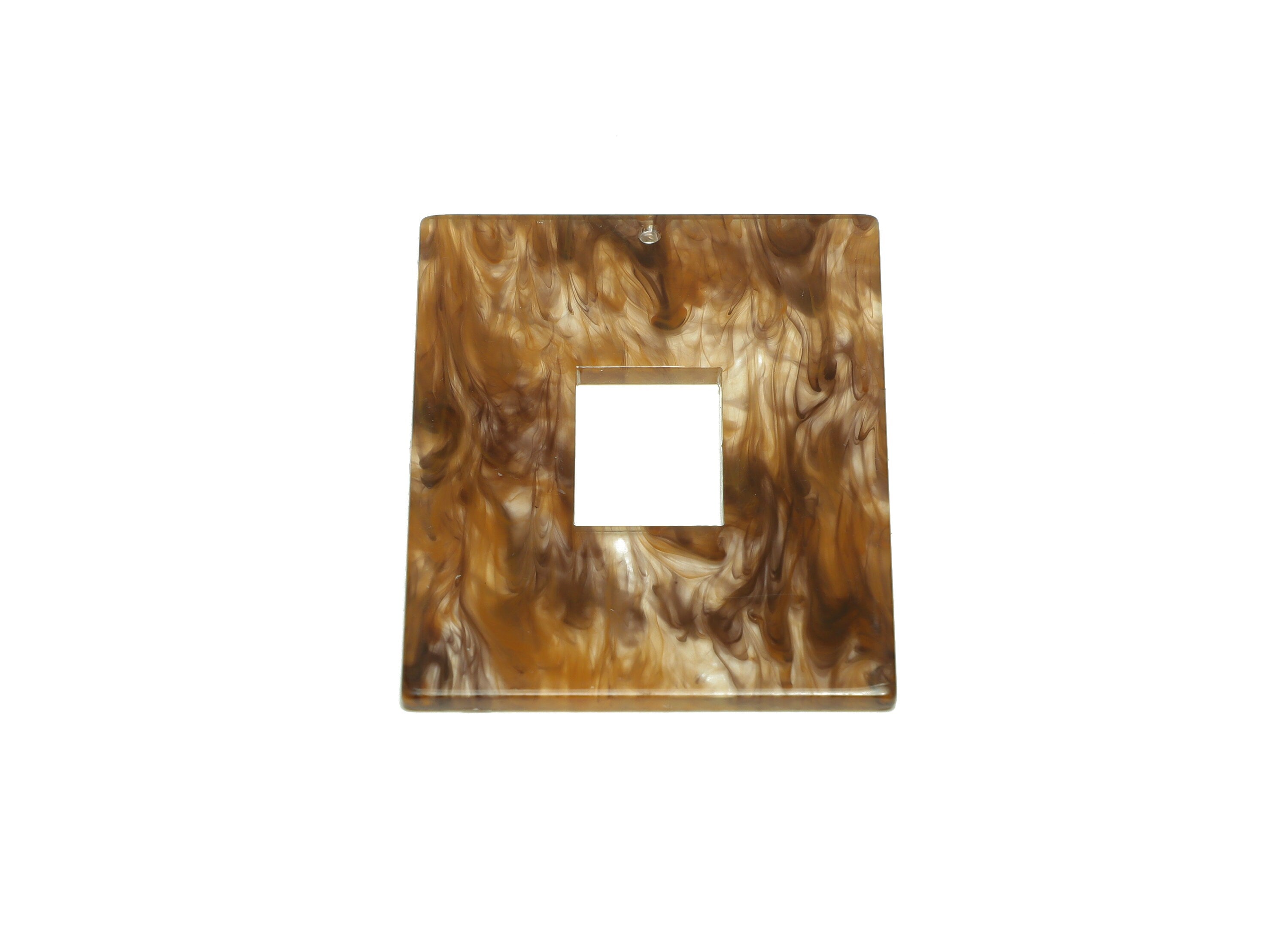 Acrylic Rectangle Charm - Rectangle Mix Color Pendant - Acrylic Earring Charm - Jewelry Making - Code:A959 - 49x39.89x2.39mm - AC2614-A959 - DOMEDBAZAAR