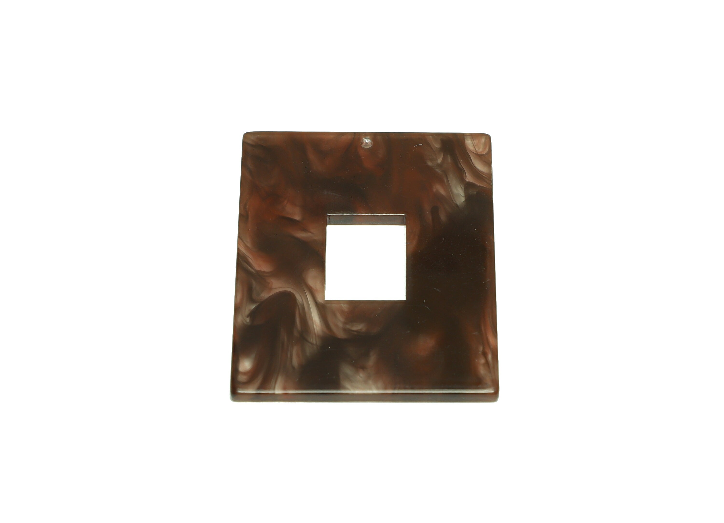 Acrylic Rectangle Charm - Rectangle Mix Color Pendant - Acrylic Earring Charm - Jewelry Making - Code:A967 - 49x39.89x2.39mm - AC2614-A967 - DOMEDBAZAAR
