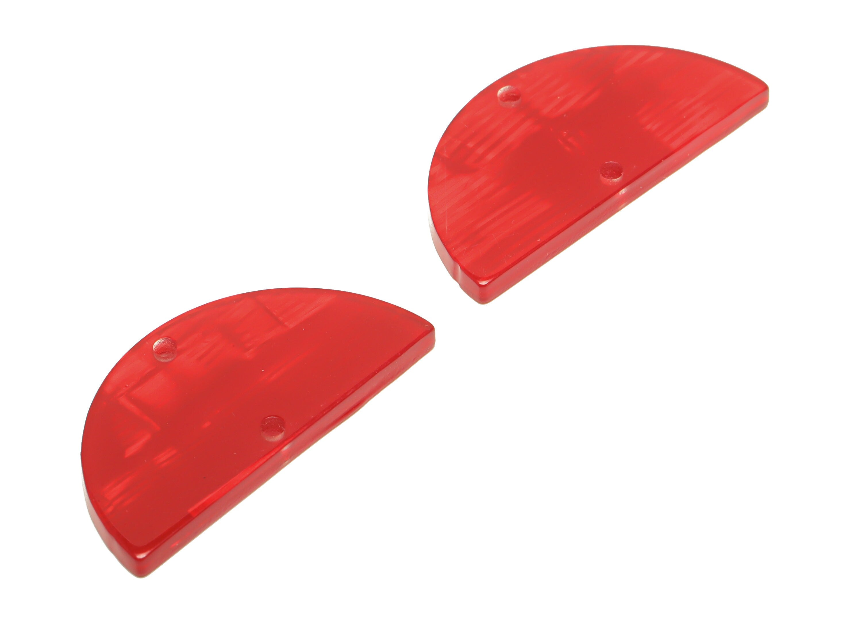 PVC Semi Circle Connectors Charms - 2 Holes Half Moon Earrings - Red Shell Looking Earring Charm - Color Code:A900 - 33x16x3mm - AC2619-A900 - DOMEDBAZAAR