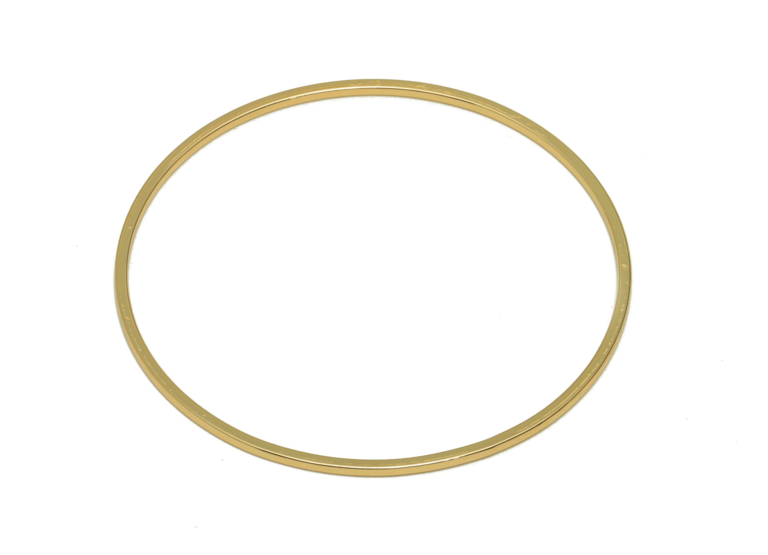 40mm Gold Rings - Stainless Steel Round Connectors - Closed Loop Rings - Earring Hoop Findings - 18K Gold Tone Plated- 40mx40x1mm-RGP6724-40 - DOMEDBAZAAR