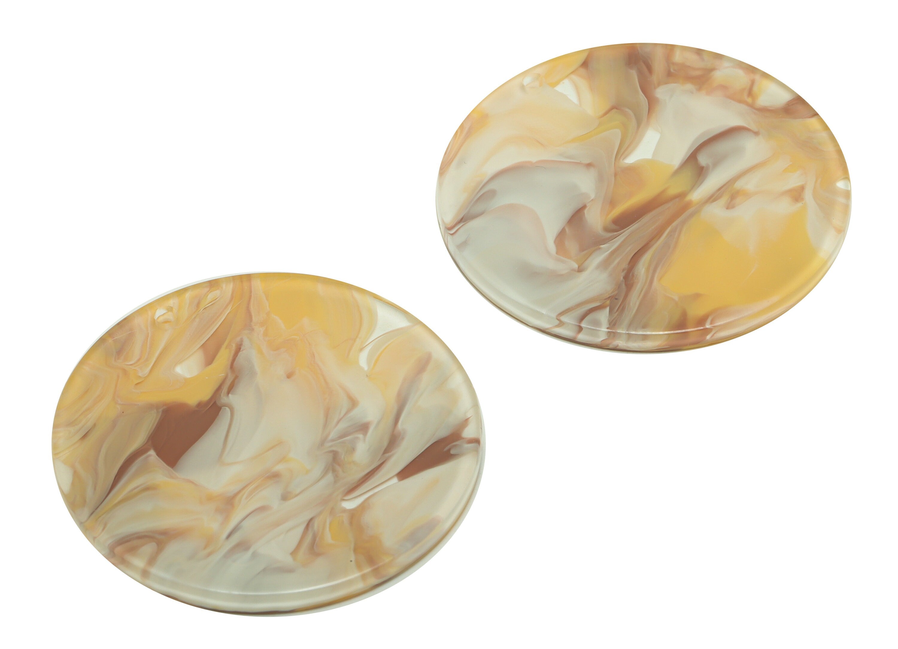 Acrylic Round Charms - Circle Earrings and Pendant - Geometry Earring Findings - Jewelry Supplies - Color Code:A983- 35x35x3mm -AC2621-A983 - DOMEDBAZAAR