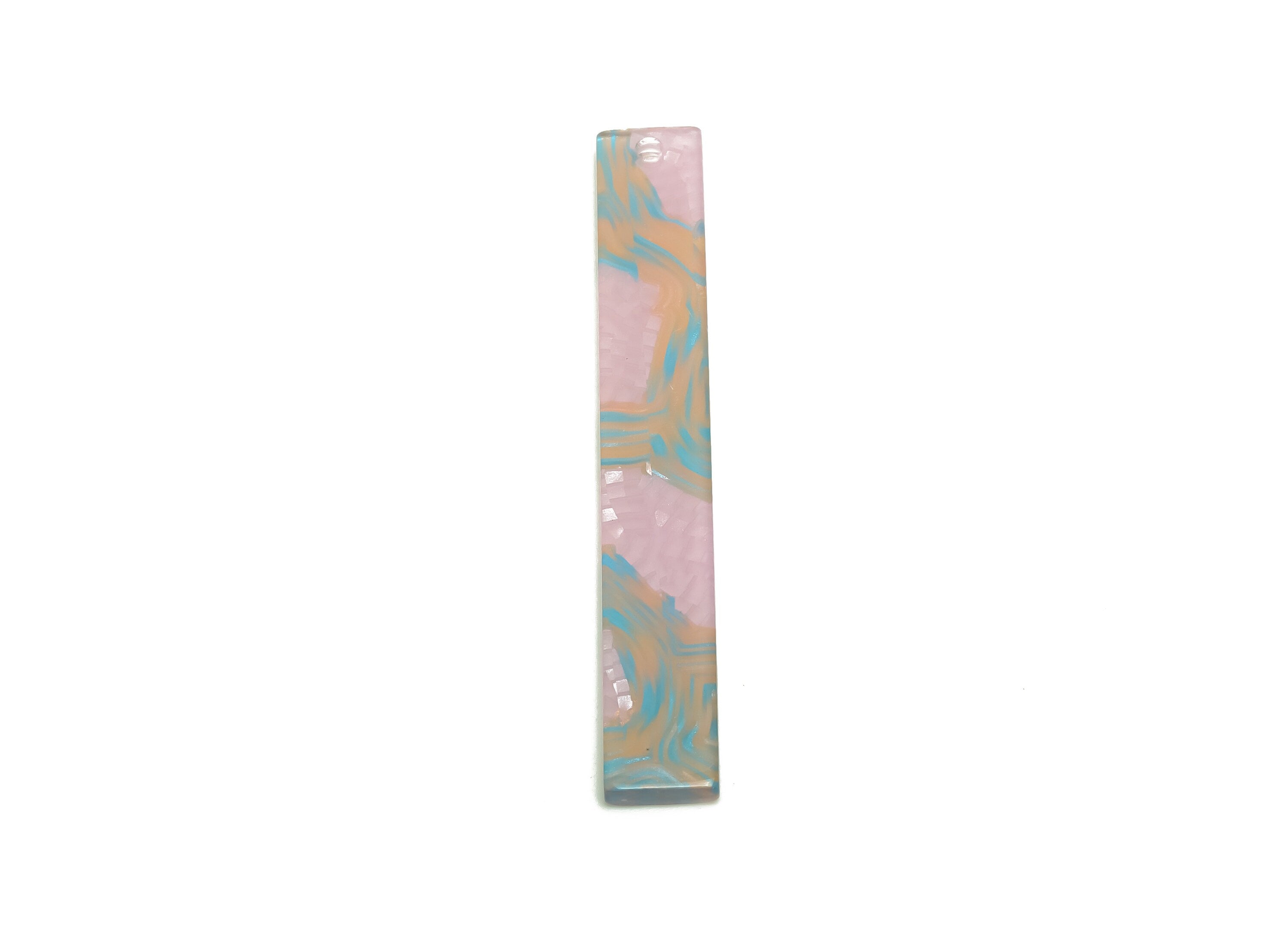 PVC Stick Charms - Bar Earrings and Pendant - Rainbow Charm - Jewelry Supplies - Color Code: A579 - 59x7.8x2.56mm - AC2622-A579 - DOMEDBAZAAR