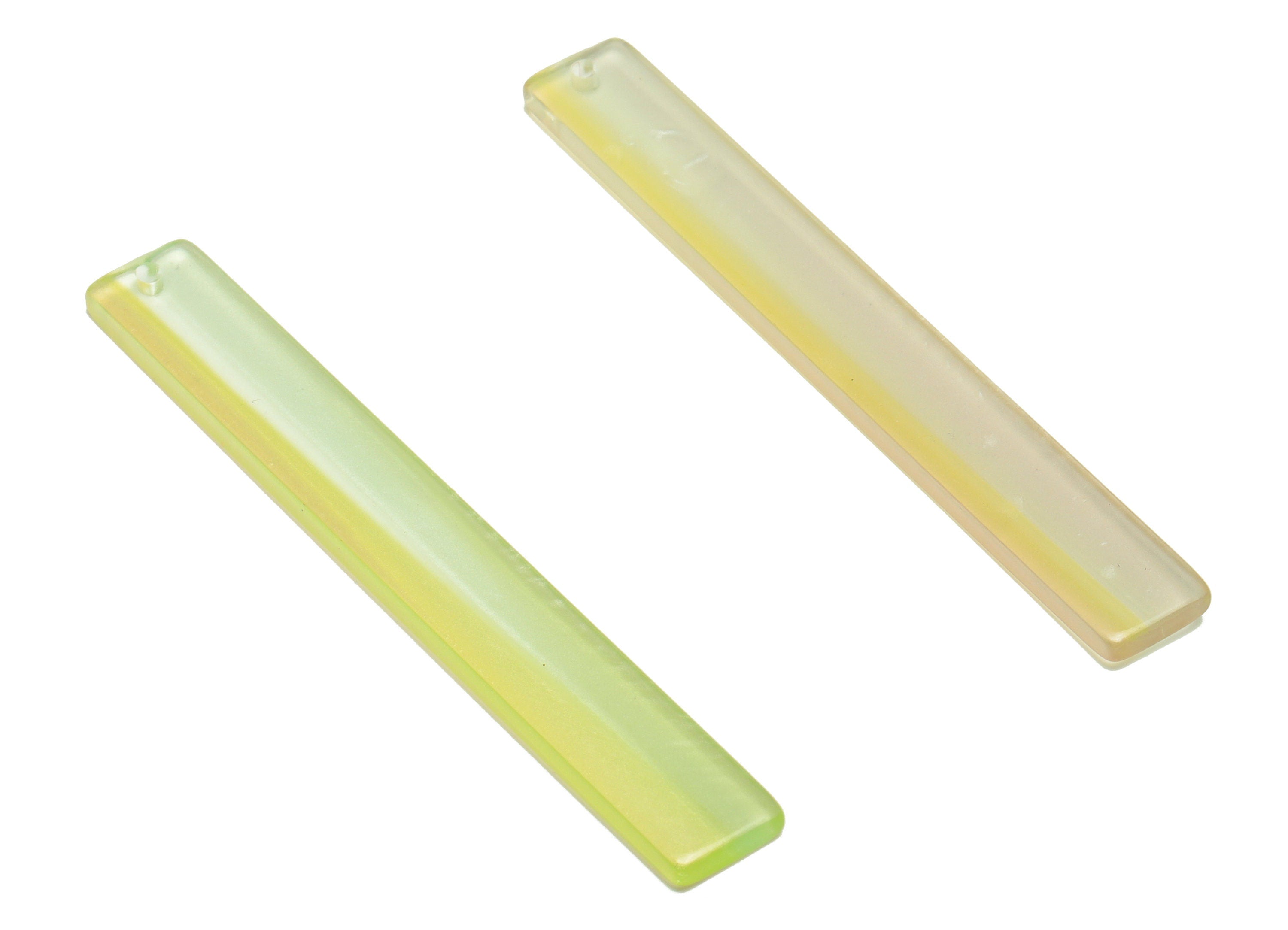 Acrylic Stick Charms - Bar Earrings and Pendant - Transparent Charm - Jewelry Supplies - Color Code: A545 - 59x7.8x2.56mm - AC2622-A545 - DOMEDBAZAAR
