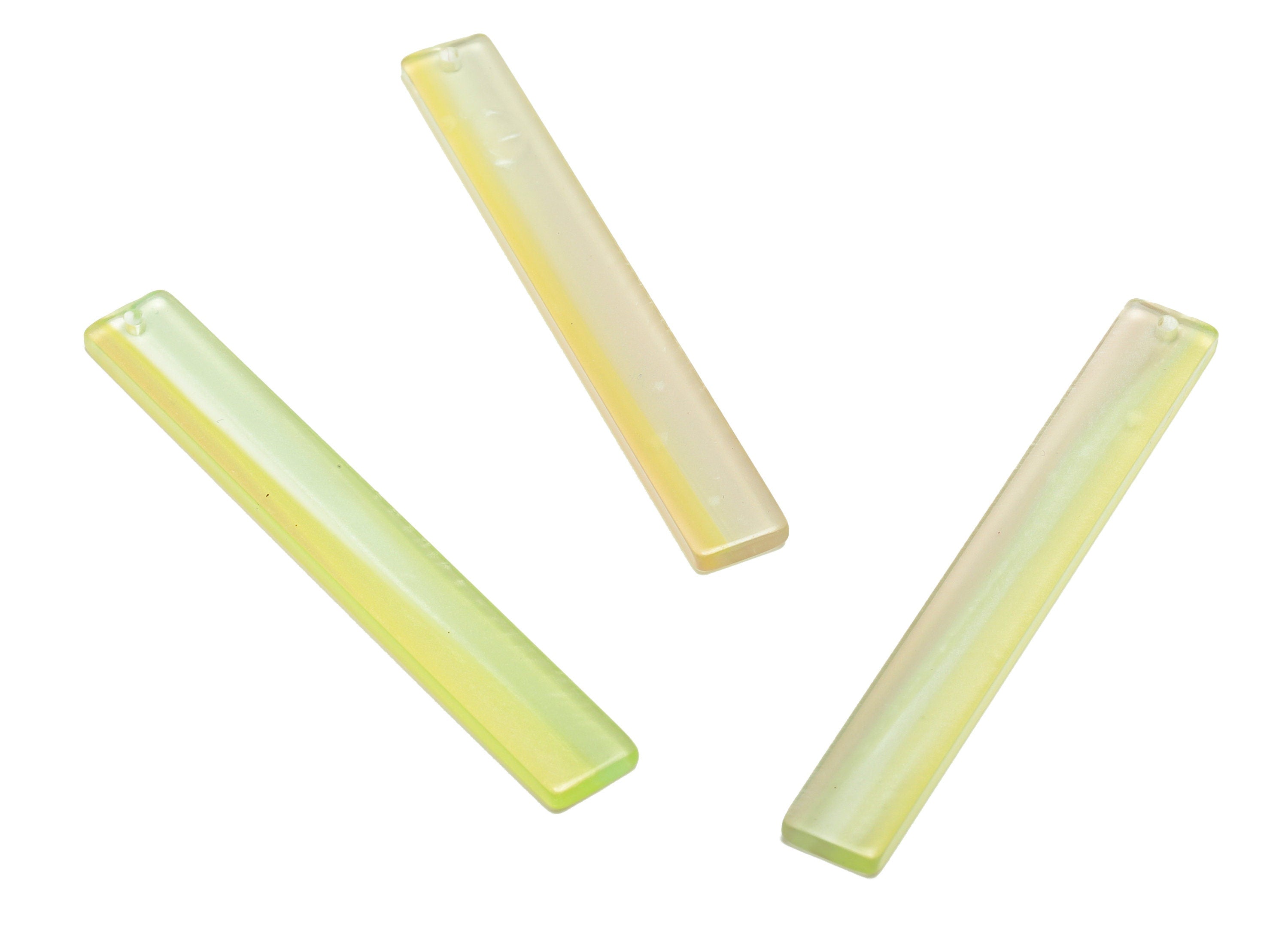 Acrylic Stick Charms - Bar Earrings and Pendant - Transparent Charm - Jewelry Supplies - Color Code: A545 - 59x7.8x2.56mm - AC2622-A545 - DOMEDBAZAAR