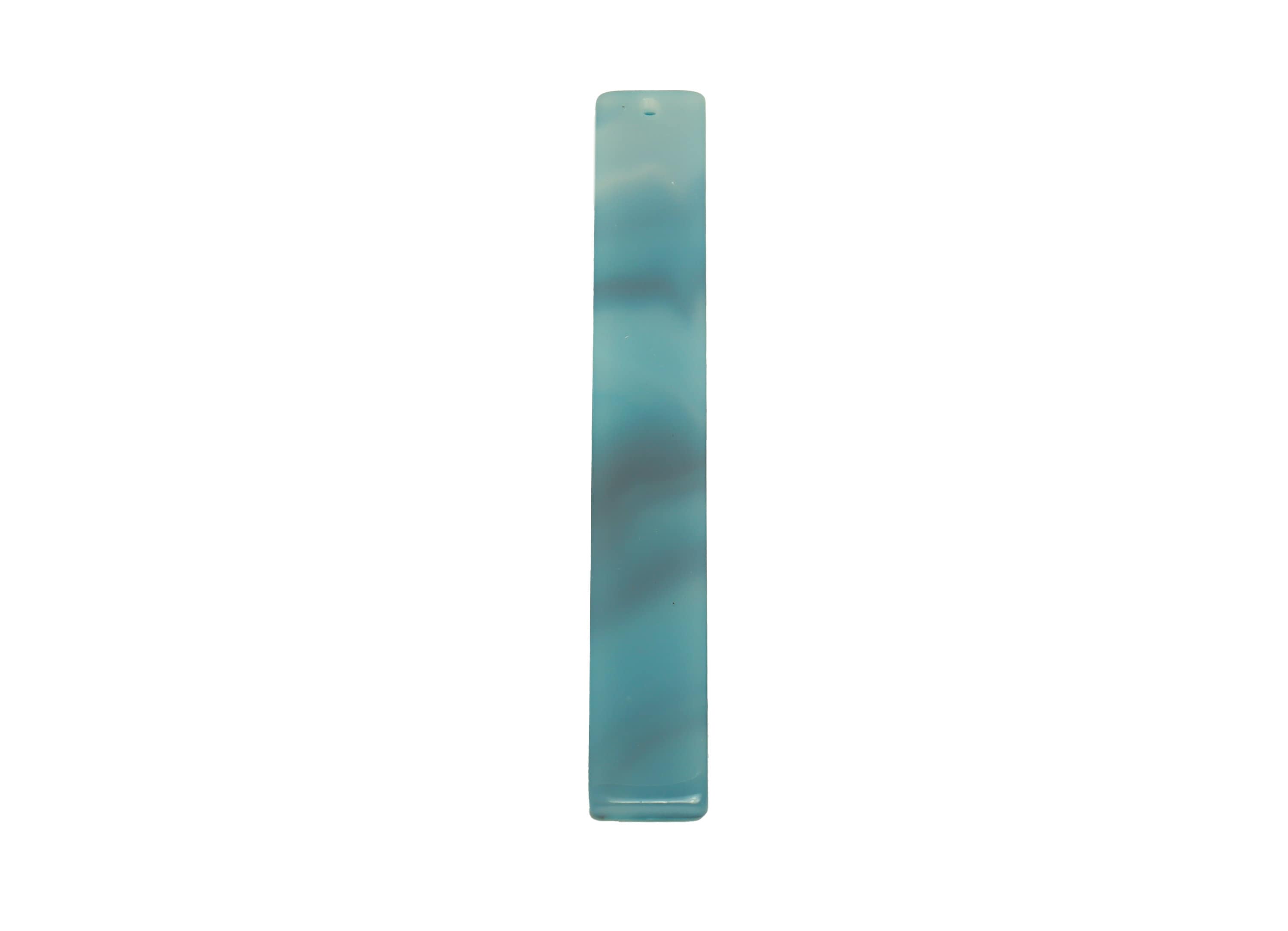 Acrylic Stick Charms - Bar Earrings and Pendant - Blue Charm - Jewelry Supplies - Color Code: A719 - 59x7.8x2.56mm - AC2622-A719 - DOMEDBAZAAR