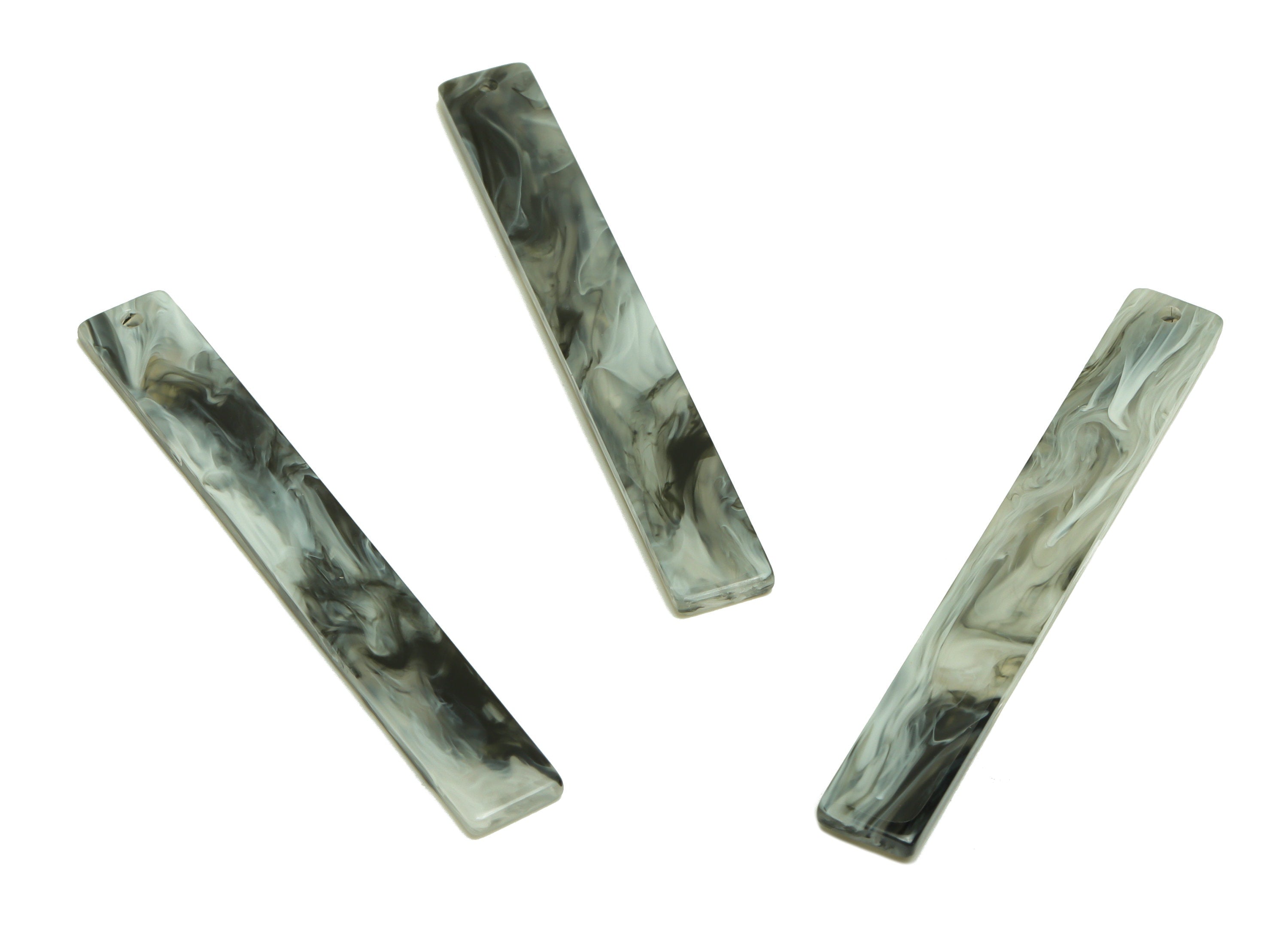 Acrylic Stick Charms - Bar Earrings and Pendant - Smoke Earring Charm - Jewelry Supplies - Color Code: A965 - 59x7.8x2.56mm - AC2622-A965 - DOMEDBAZAAR