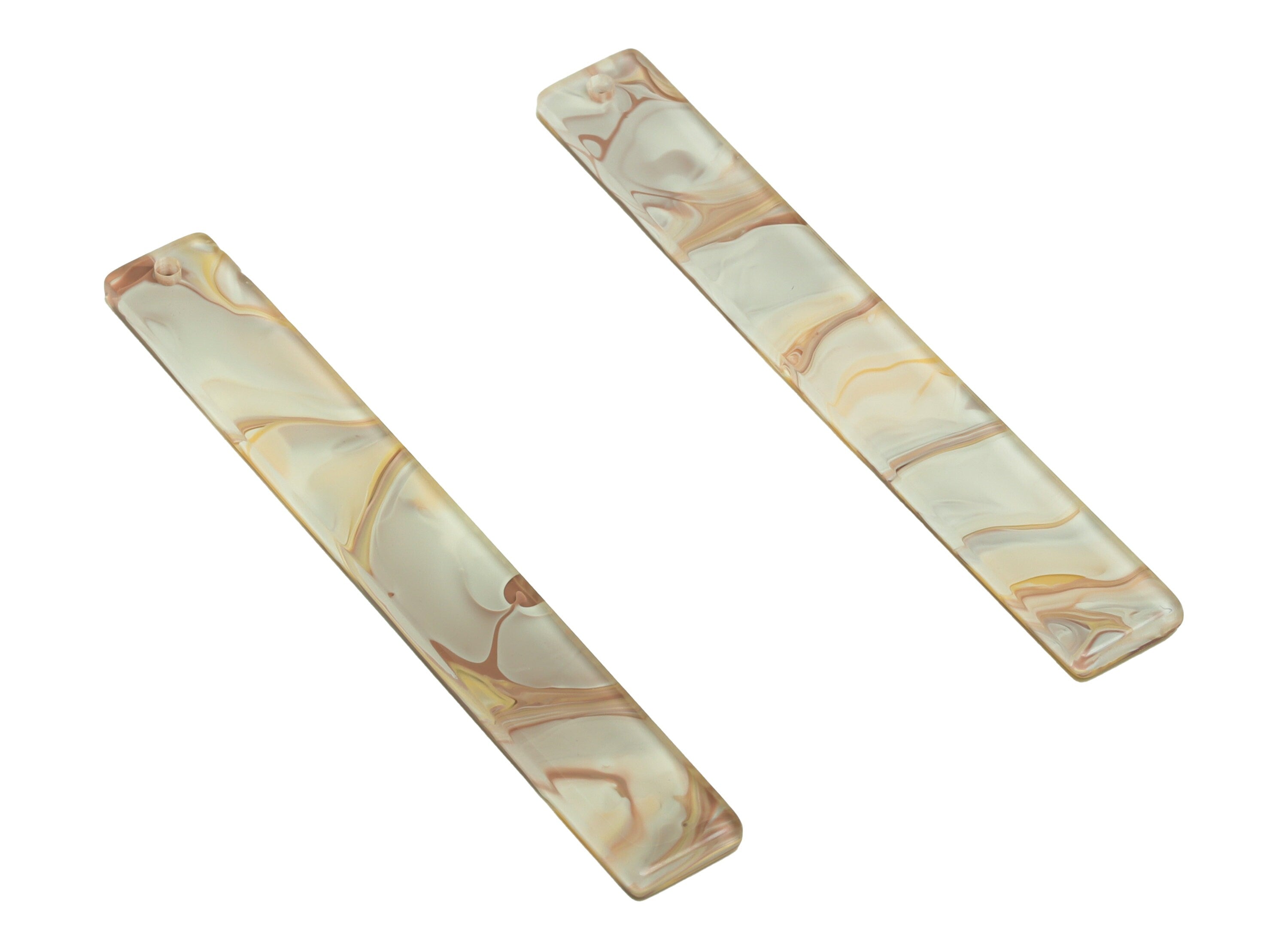 Acrylic Stick Charms - Bar Earrings and Pendant - Rainbow Earring Charm - Jewelry Supplies - Color Code: A983 - 59x7.8x2.56mm - AC2622 - DOMEDBAZAAR