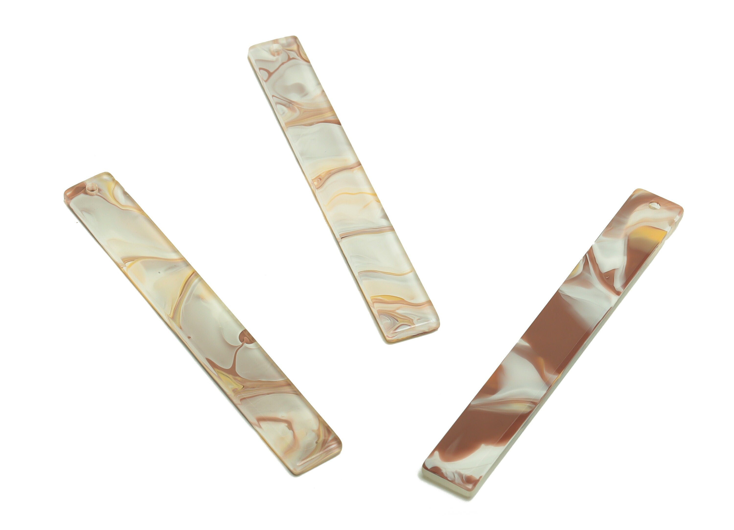 Acrylic Stick Charms - Bar Earrings and Pendant - Rainbow Earring Charm - Jewelry Supplies - Color Code: A983 - 59x7.8x2.56mm - AC2622 - DOMEDBAZAAR