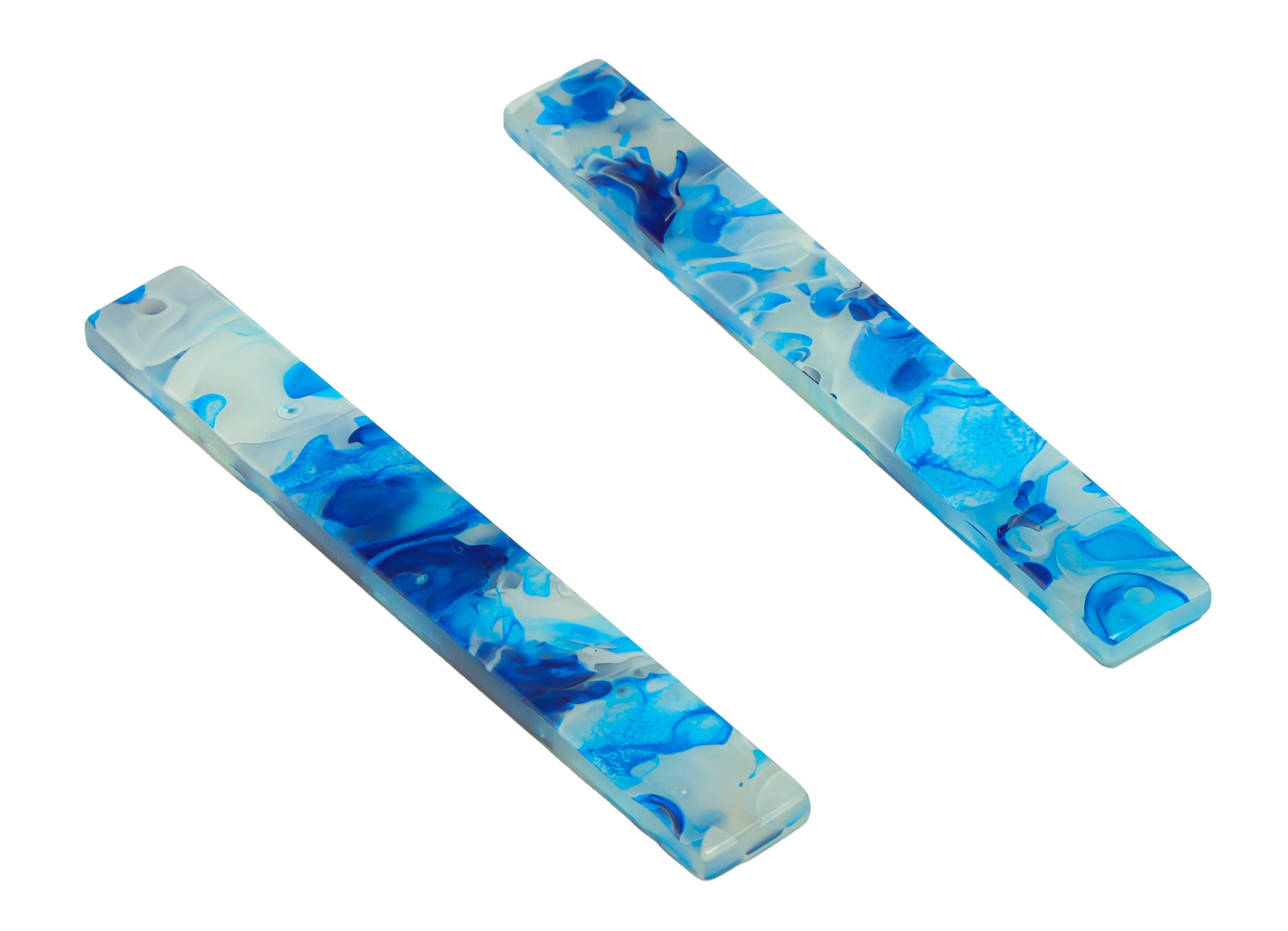 Acrylic Stick Charms - Bar Earrings and Pendant - Rainbow Earring Charm - Jewelry Supplies - Color Code: A955 - 59x7.8x2.5mm - AC2622-A955 - DOMEDBAZAAR