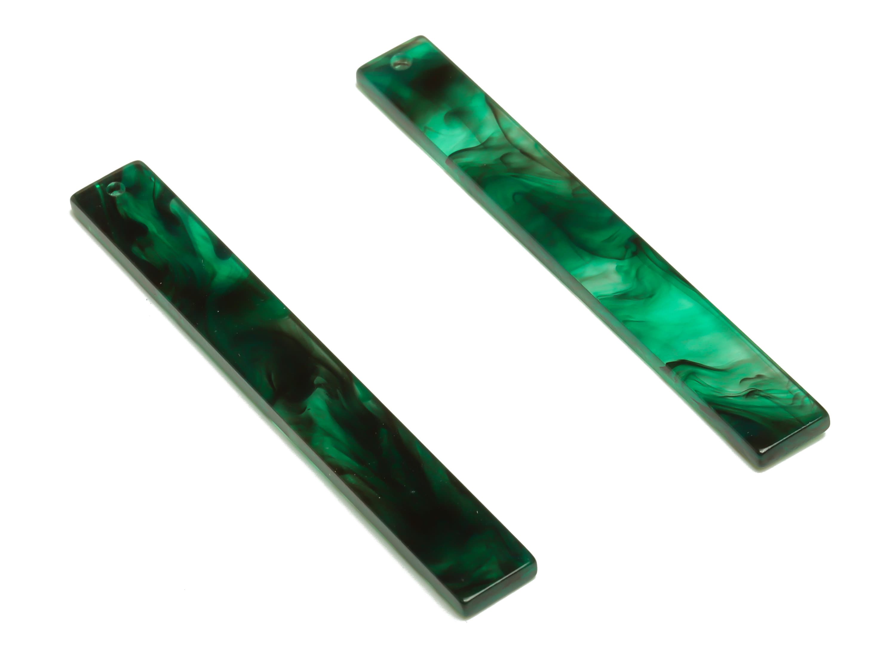 Acrylic Stick Charms - Bar Earrings and Pendant - Rainbow Earring Charm - Jewelry Supplies - Color Code: A948 - 59x7.8x2.5mm - AC2622-A948 - DOMEDBAZAAR