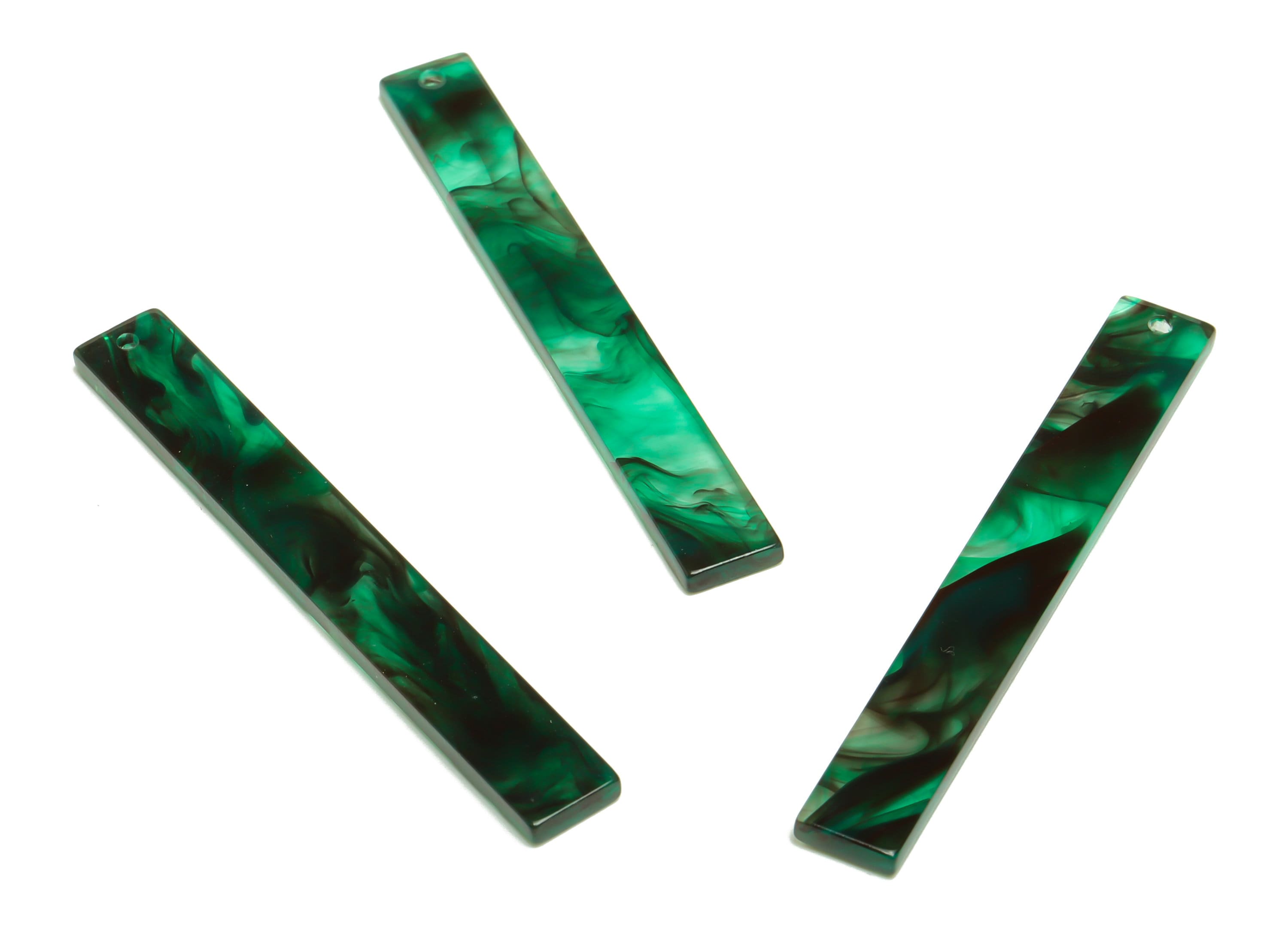 Acrylic Stick Charms - Bar Earrings and Pendant - Rainbow Earring Charm - Jewelry Supplies - Color Code: A948 - 59x7.8x2.5mm - AC2622-A948 - DOMEDBAZAAR