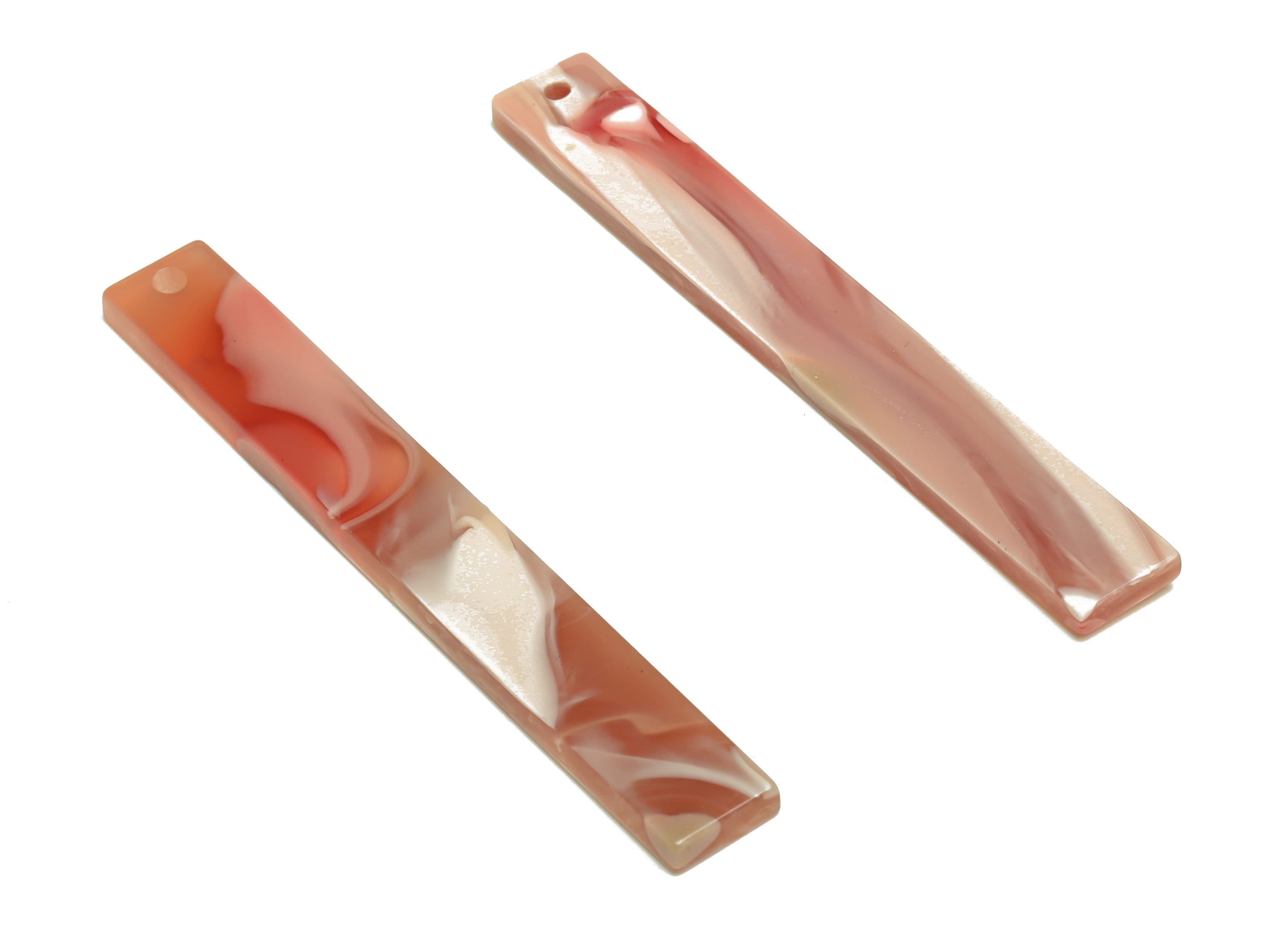 Acrylic Stick Charms - Bar Earrings and Pendant - Rainbow Earring Charm - Jewelry Supplies - Color Code: A945 - 59x7.8x2.5mm - AC2622-A945 - DOMEDBAZAAR