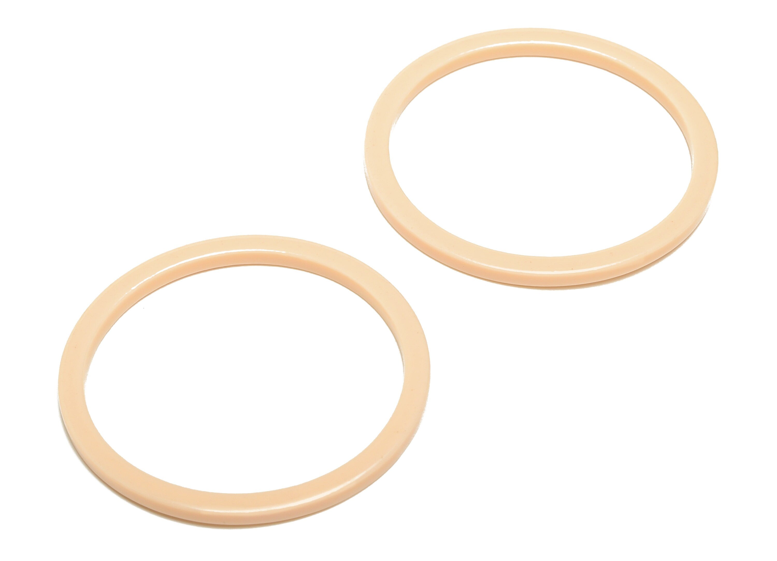 Acetate Hoop Earrings Charms - Circle Pendant - Pink Earring Findings - Jewelry Supplies - Color Code:A1020 - 44x44.3x2.6mm -AC2620-A1020 - DOMEDBAZAAR