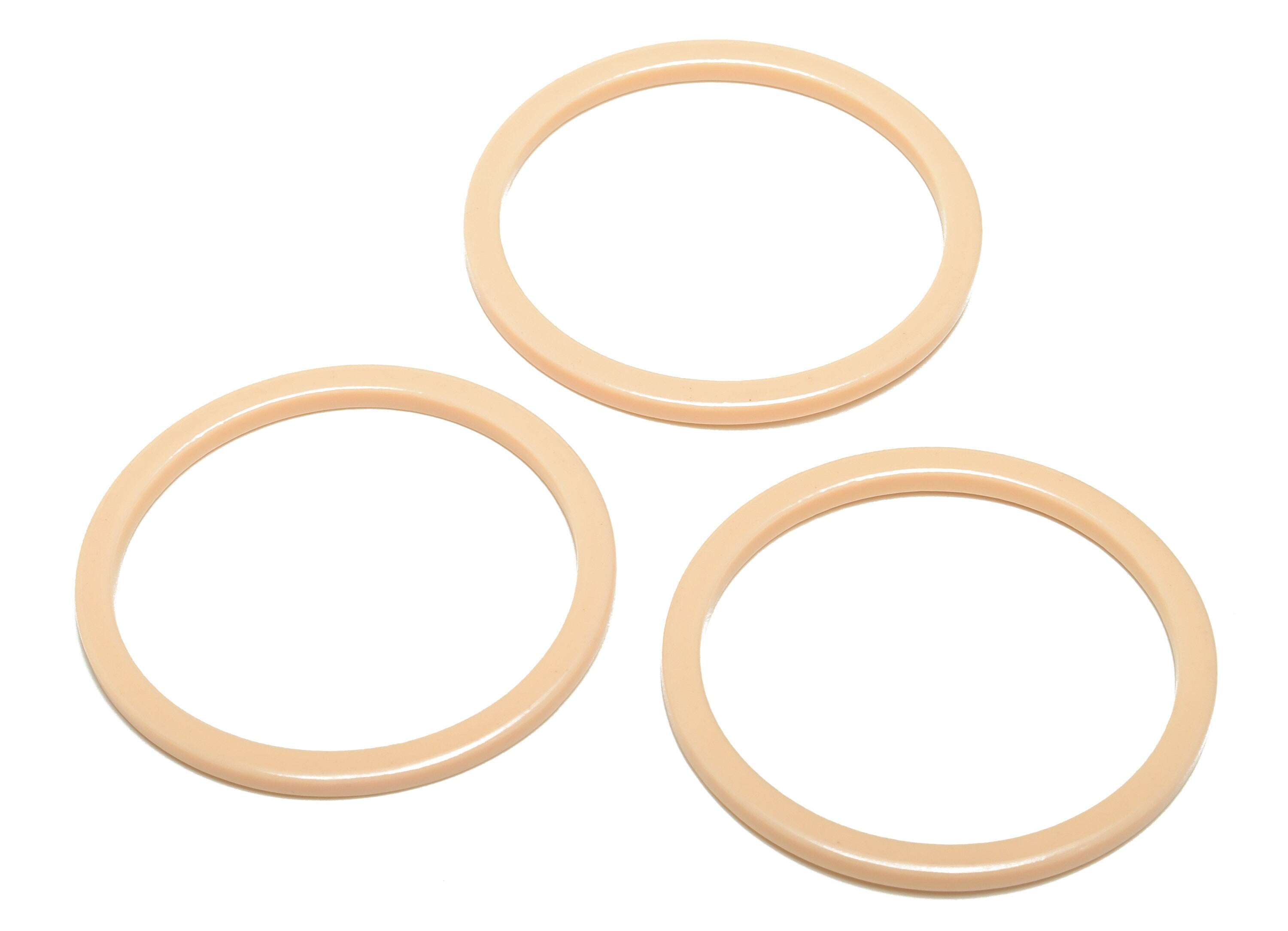 Acetate Hoop Earrings Charms - Circle Pendant - Pink Earring Findings - Jewelry Supplies - Color Code:A1020 - 44x44.3x2.6mm -AC2620-A1020 - DOMEDBAZAAR