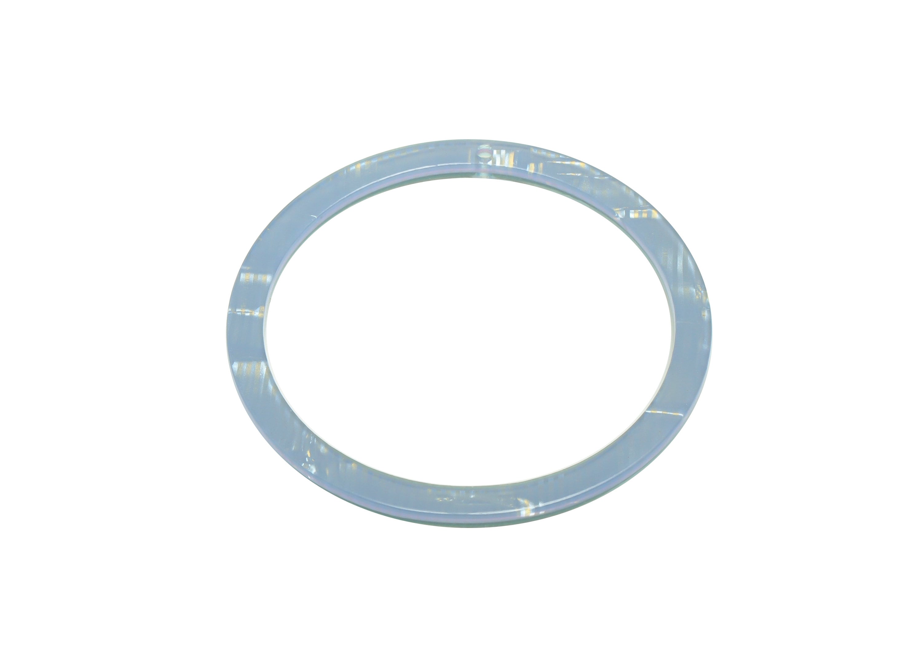 Acrylic Hoop Earrings Charms - Circle Pendant - Blue Earring Findings - Jewelry Supplies - Color Code:A984 - 44x44.3x2mm -AC2620-A984 - DOMEDBAZAAR