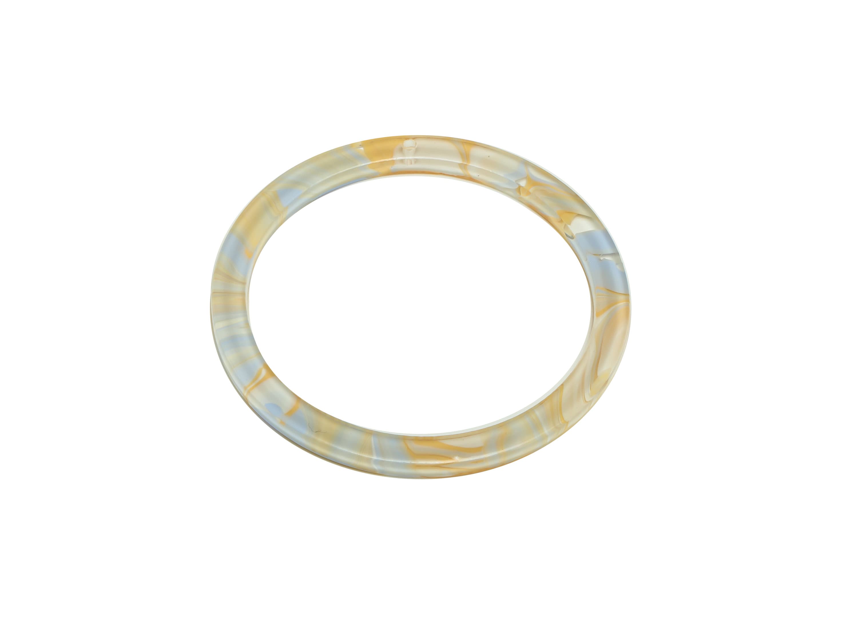 Acrylic Hoop Earrings Charms - Circle Pendant - Rainbow Earring Findings - Jewelry Supplies - Color Code:A982 - 44x44.3x2mm -AC2620-A982 - DOMEDBAZAAR