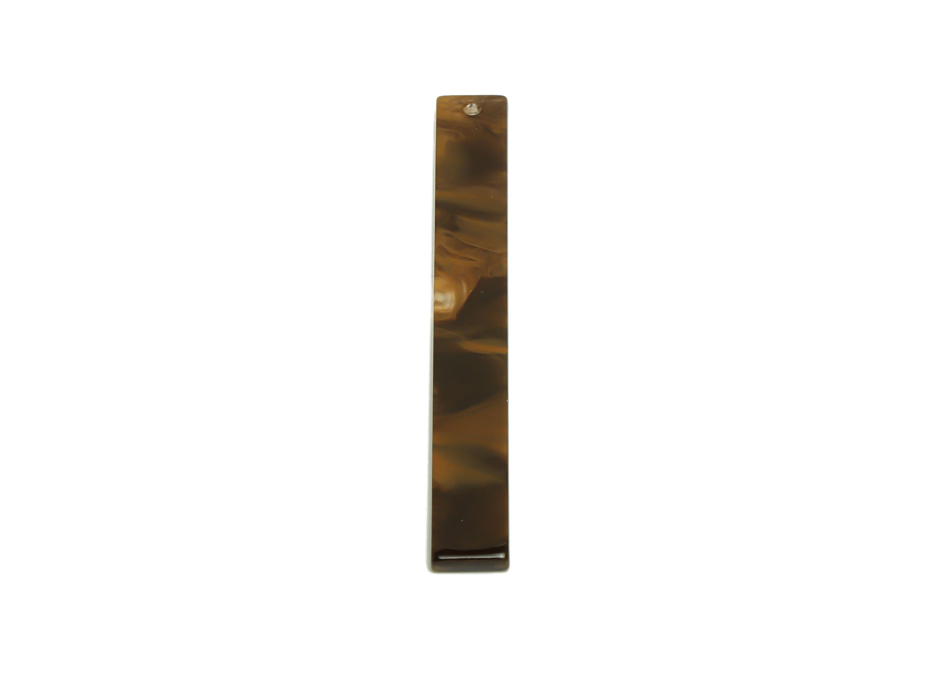 Acrylic Stick Charms - Bar Earrings and Pendant - coffee Earring Charm - Jewelry Supplies - Color Code: A959 - 59x7.8x2.5mm - AC2622-A959 - DOMEDBAZAAR