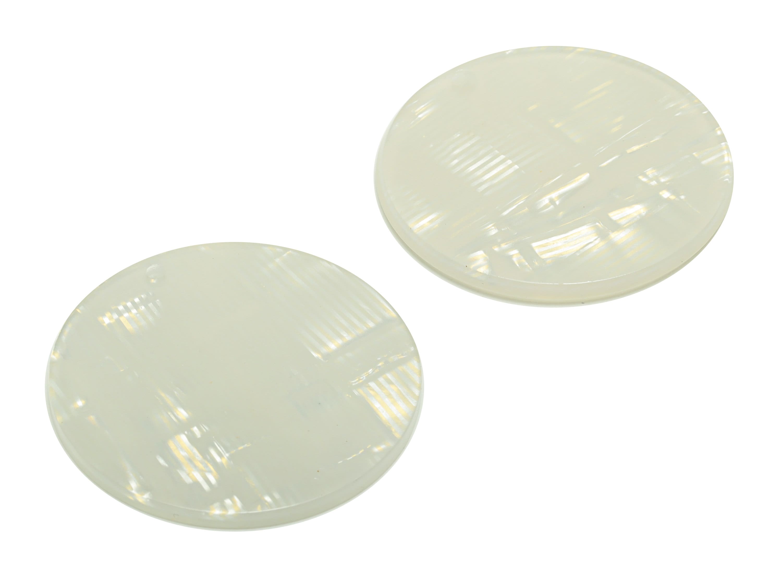 Acrylic Round Charms - Circle Earrings and Pendant - Geometry Earring Findings - Jewelry Supplies - Color Code:A514- 35x35x3mm -AC2621-A514 - DOMEDBAZAAR