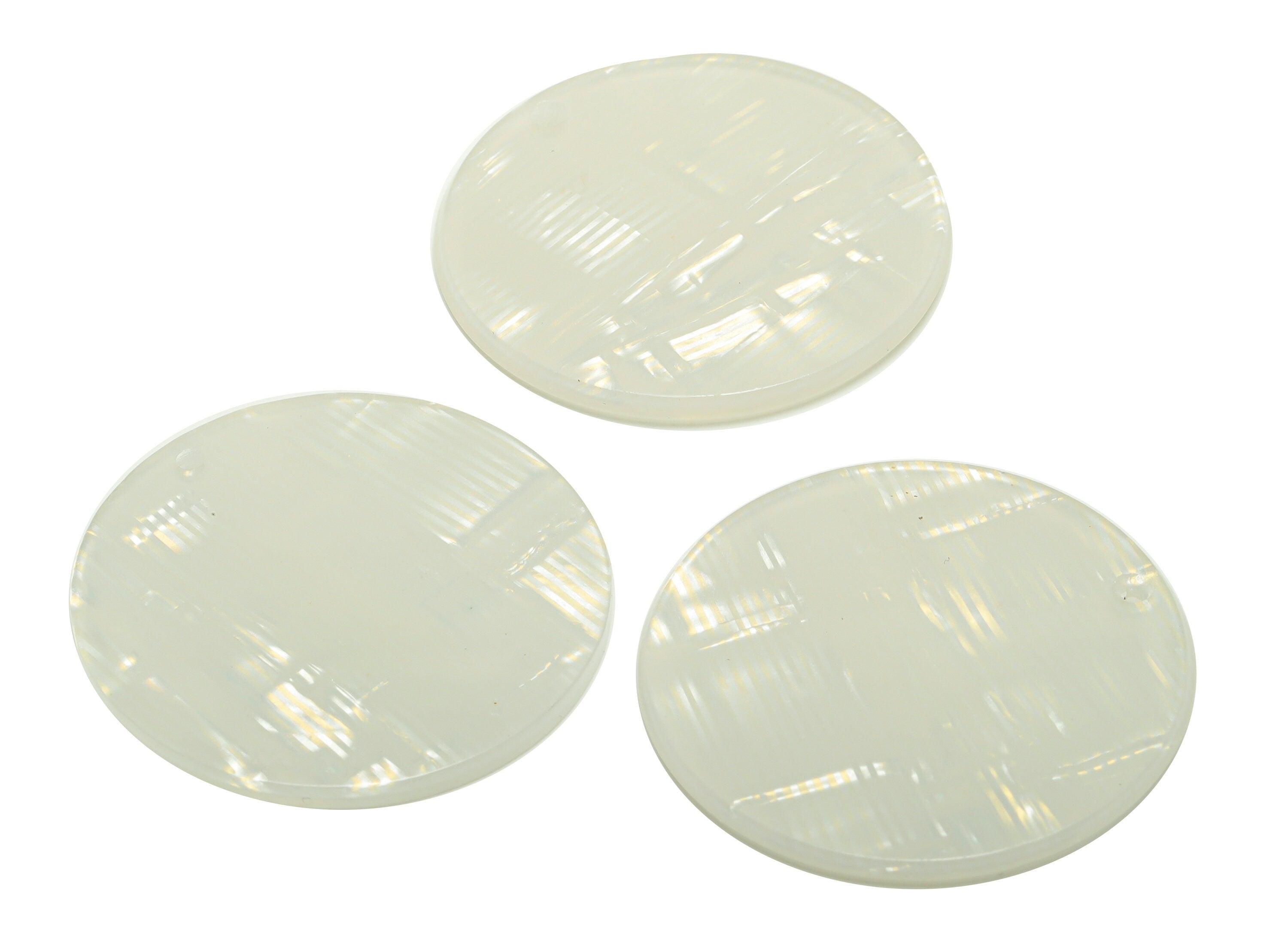 Acrylic Round Charms - Circle Earrings and Pendant - Geometry Earring Findings - Jewelry Supplies - Color Code:A514- 35x35x3mm -AC2621-A514 - DOMEDBAZAAR