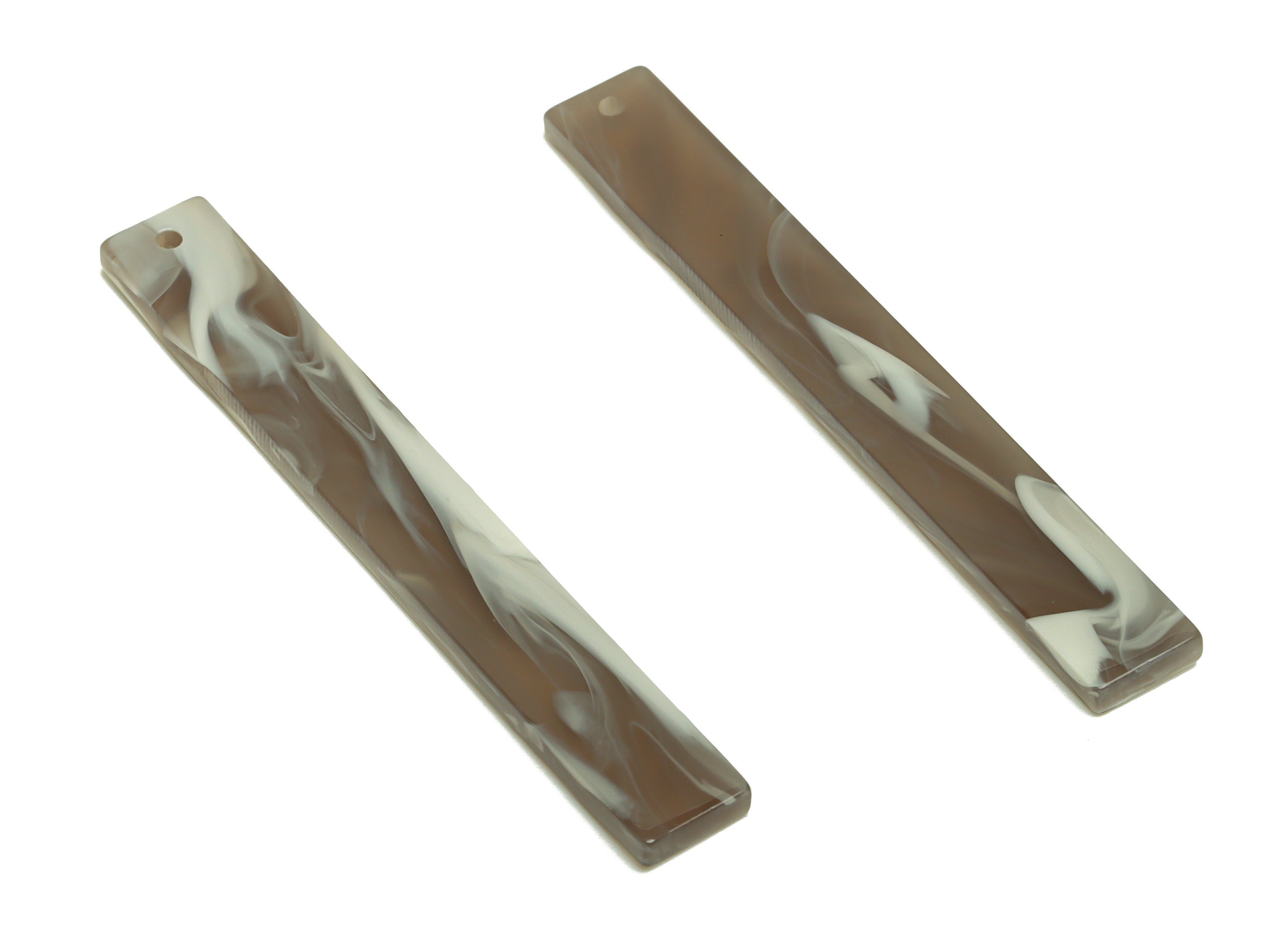 Acrylic Stick Charms - Bar Earrings and Pendant - Smoke Earring Charm - Jewelry Supplies - Color Code: A944 - 59x7.8x2.56mm - AC2622-A944 - DOMEDBAZAAR