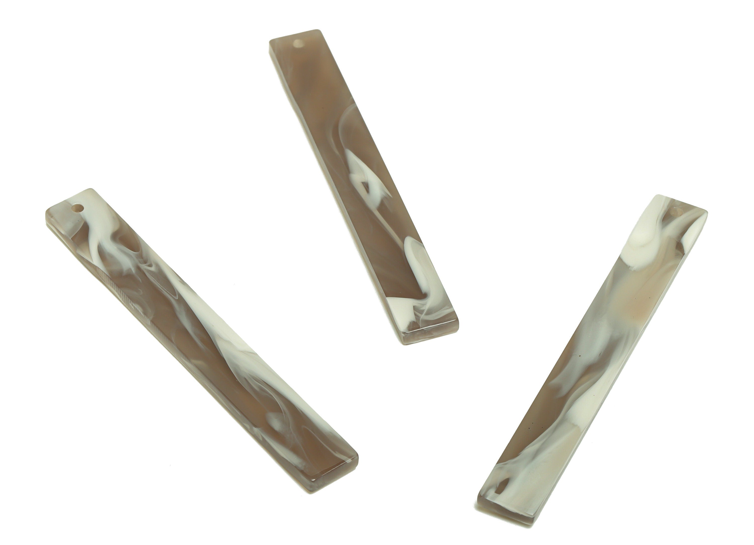Acrylic Stick Charms - Bar Earrings and Pendant - Smoke Earring Charm - Jewelry Supplies - Color Code: A944 - 59x7.8x2.56mm - AC2622-A944 - DOMEDBAZAAR