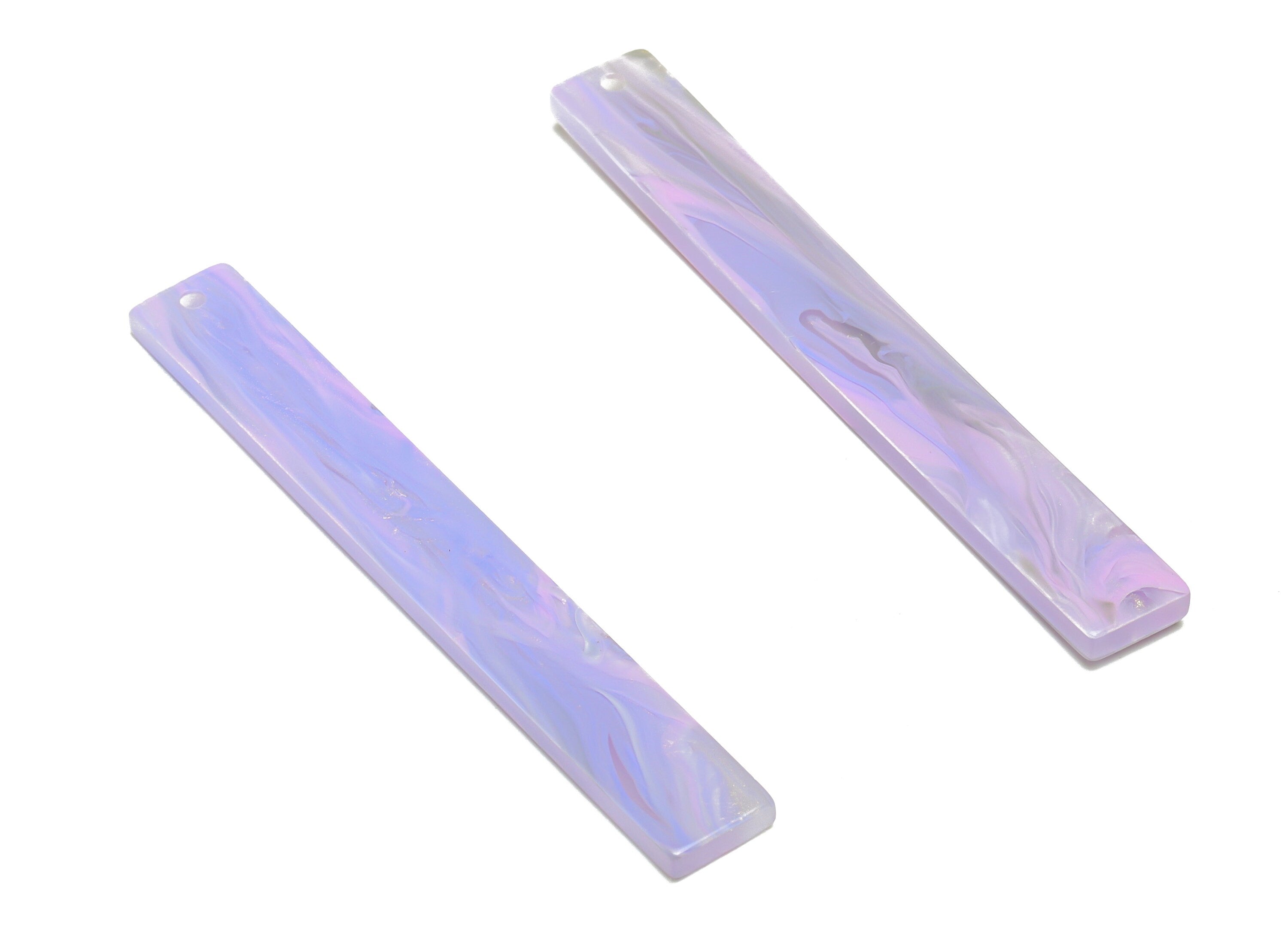 Acrylic Stick Charms - Bar Earrings and Pendant - Light Purple Earring Charm - Jewelry Supplies - Color Code: A996 - 59x7x2mm - AC2622-A996 - DOMEDBAZAAR