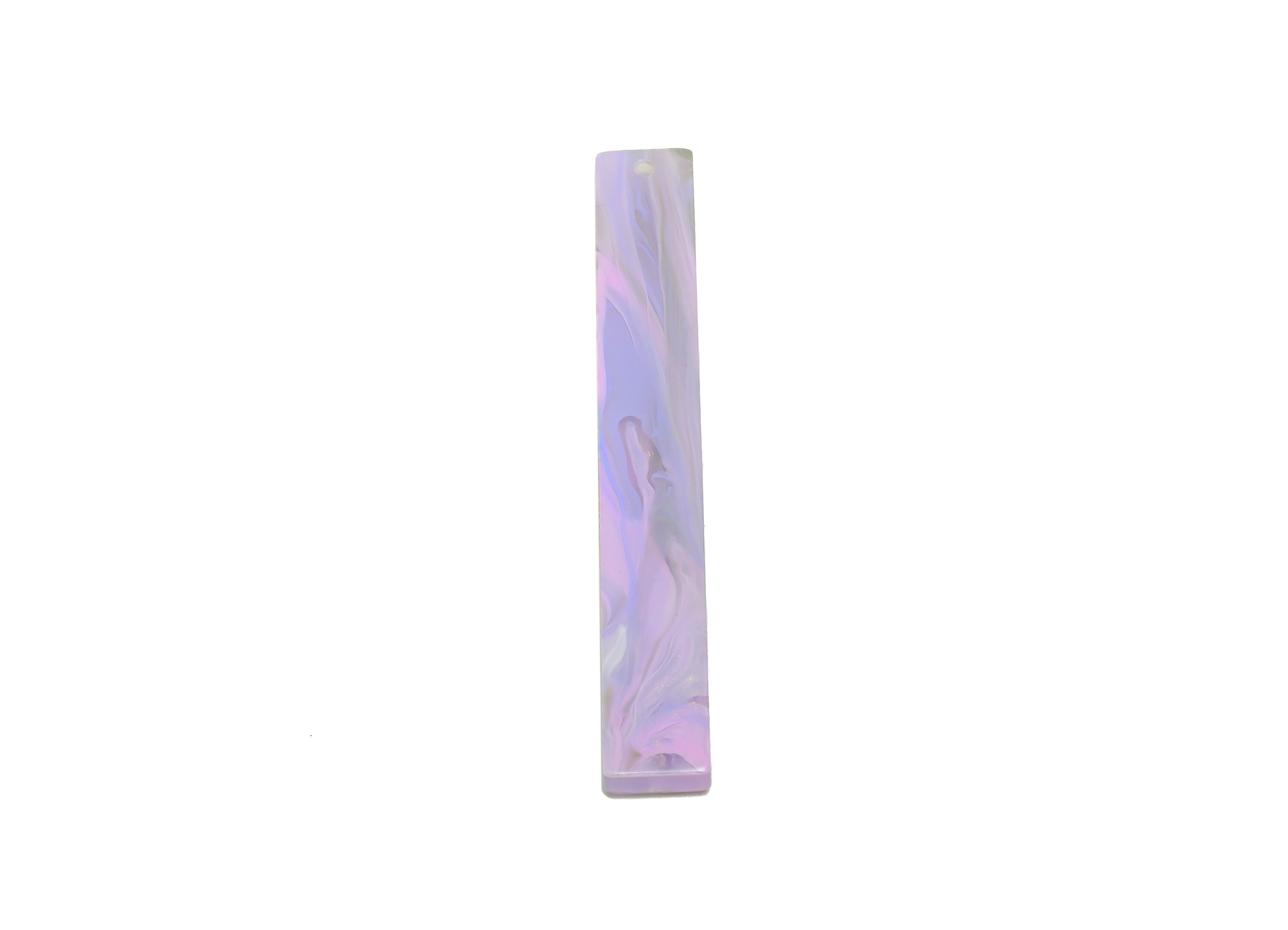 Acrylic Stick Charms - Bar Earrings and Pendant - Light Purple Earring Charm - Jewelry Supplies - Color Code: A996 - 59x7x2mm - AC2622-A996 - DOMEDBAZAAR