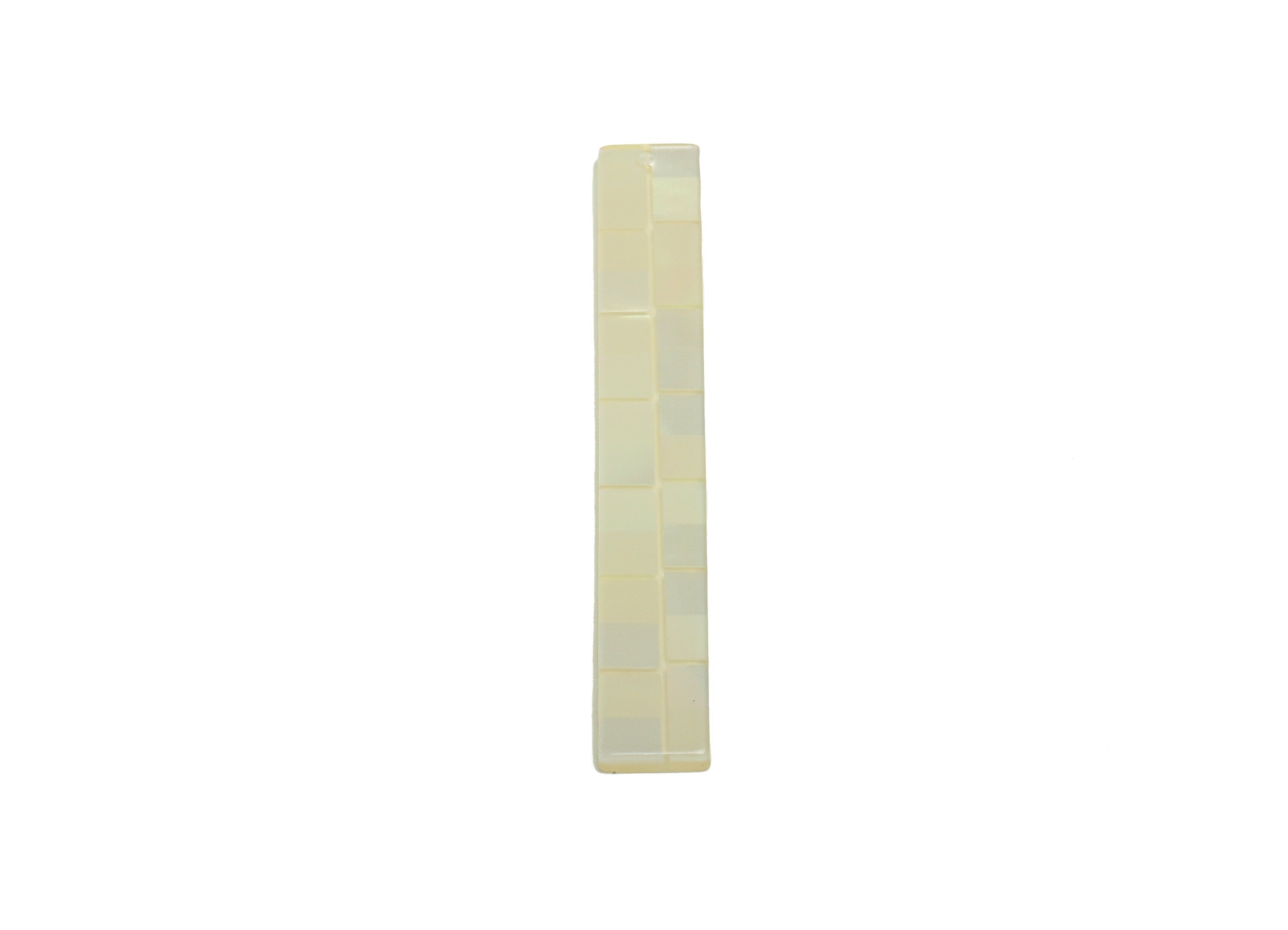 Acrylic Stick Charms - Bar Earrings and Pendant - White Earring Charm - Jewelry Supplies - Color Code: A1005 - 59x7.8x2.5mm - AC2622-A1005 - DOMEDBAZAAR