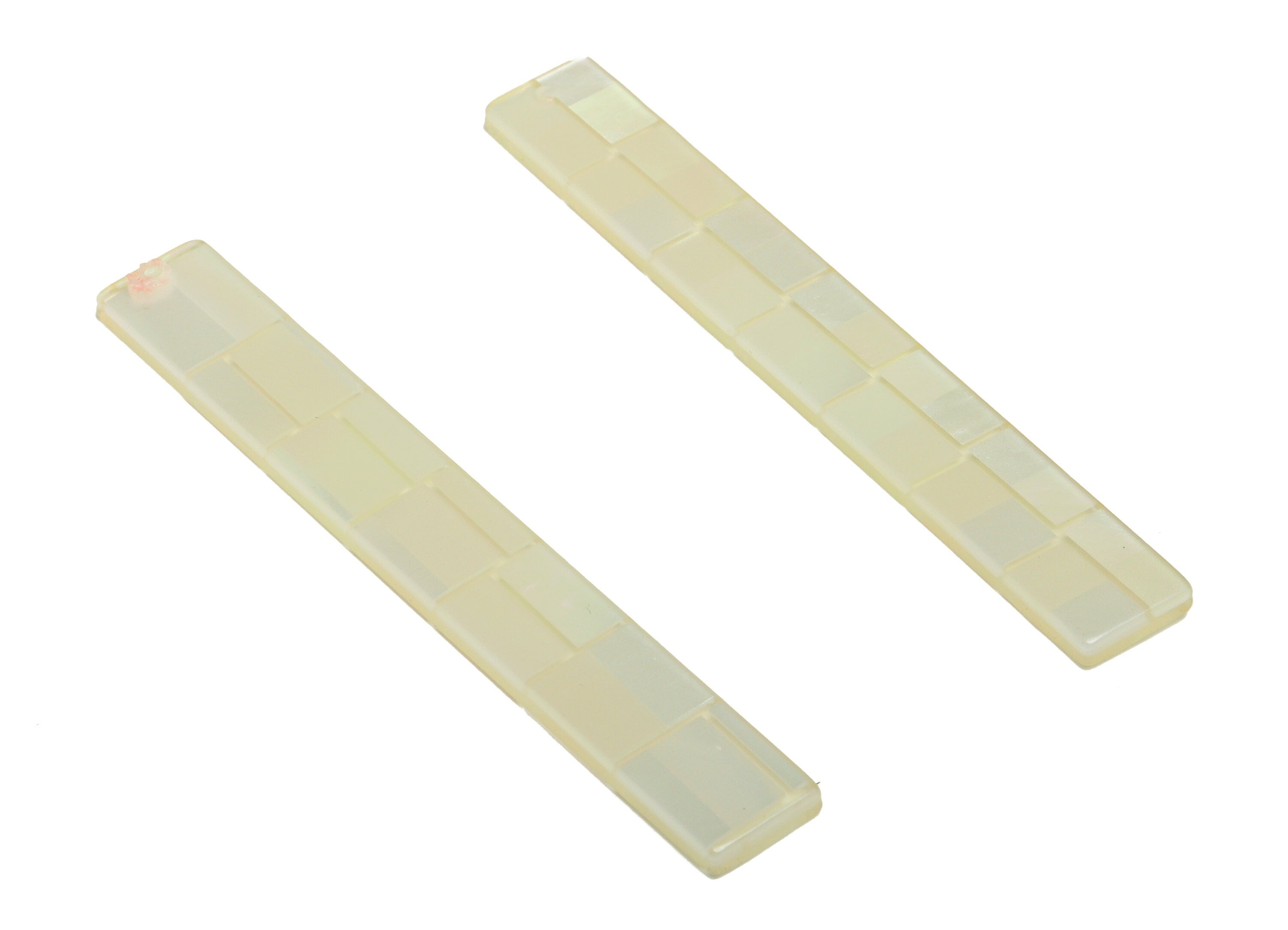 Acrylic Stick Charms - Bar Earrings and Pendant - White Earring Charm - Jewelry Supplies - Color Code: A1005 - 59x7.8x2.5mm - AC2622-A1005 - DOMEDBAZAAR