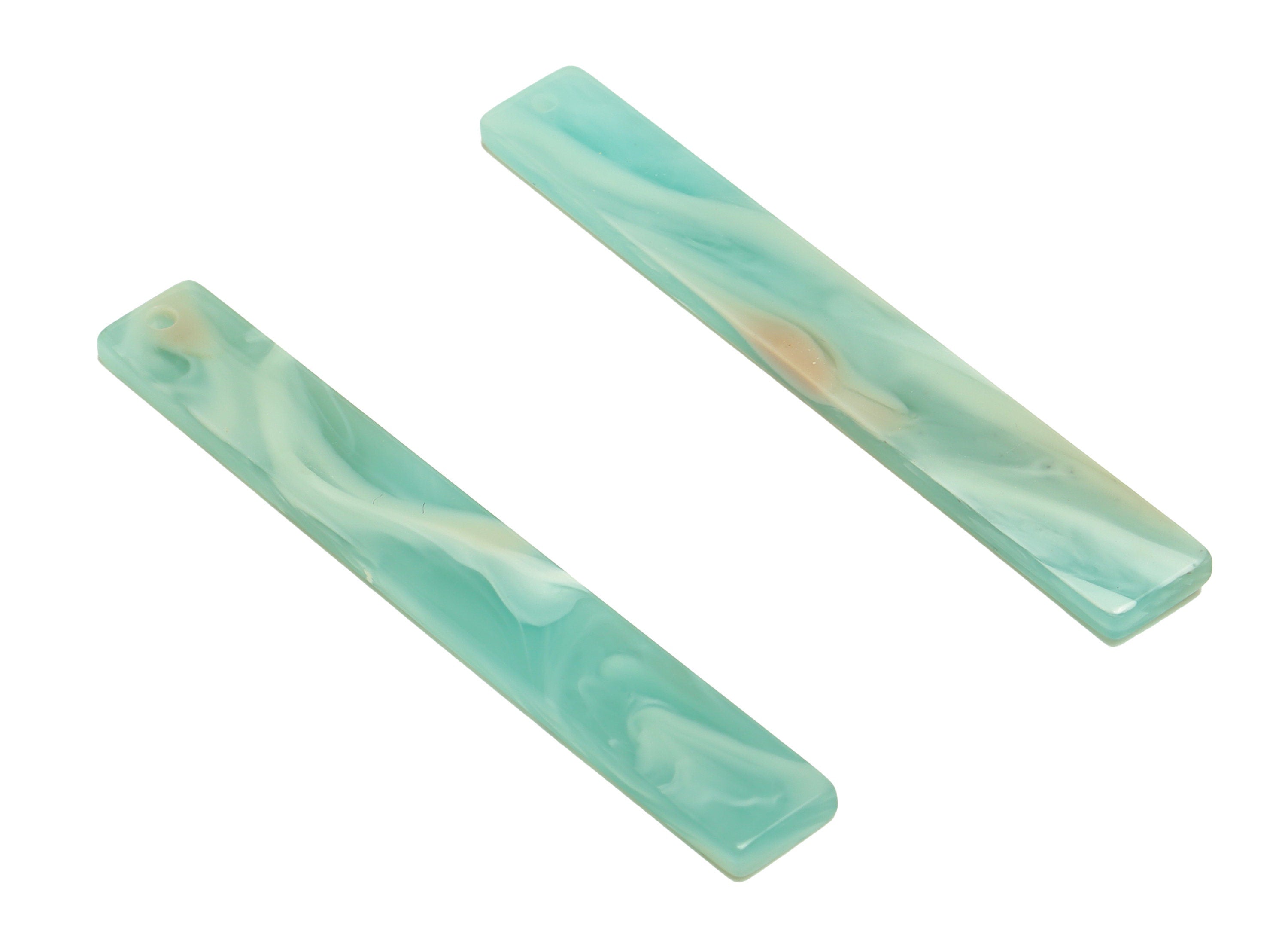 Acrylic Stick Charms - Bar Earrings and Pendant - Rainbow Earring Charm - Jewelry Supplies - Color Code: A969 - 59x7.8x2.5mm - AC2622-A969 - DOMEDBAZAAR