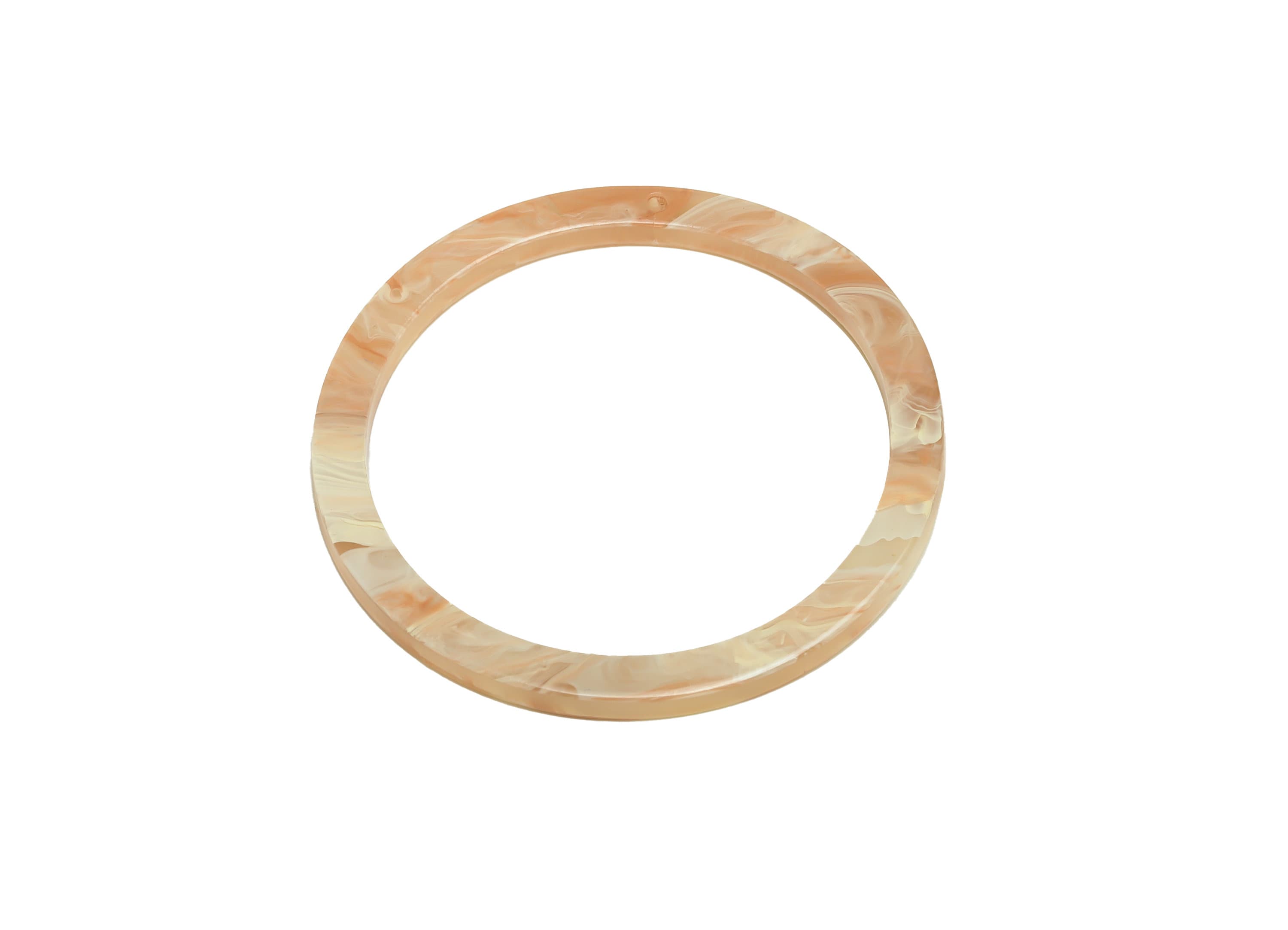 Acrylic Hoop Earrings Charms - Circle Pendant - Rainbow Earring Findings - Jewelry Supplies - Color Code:A961 - 44x44.3x2mm -AC2620-A961 - DOMEDBAZAAR