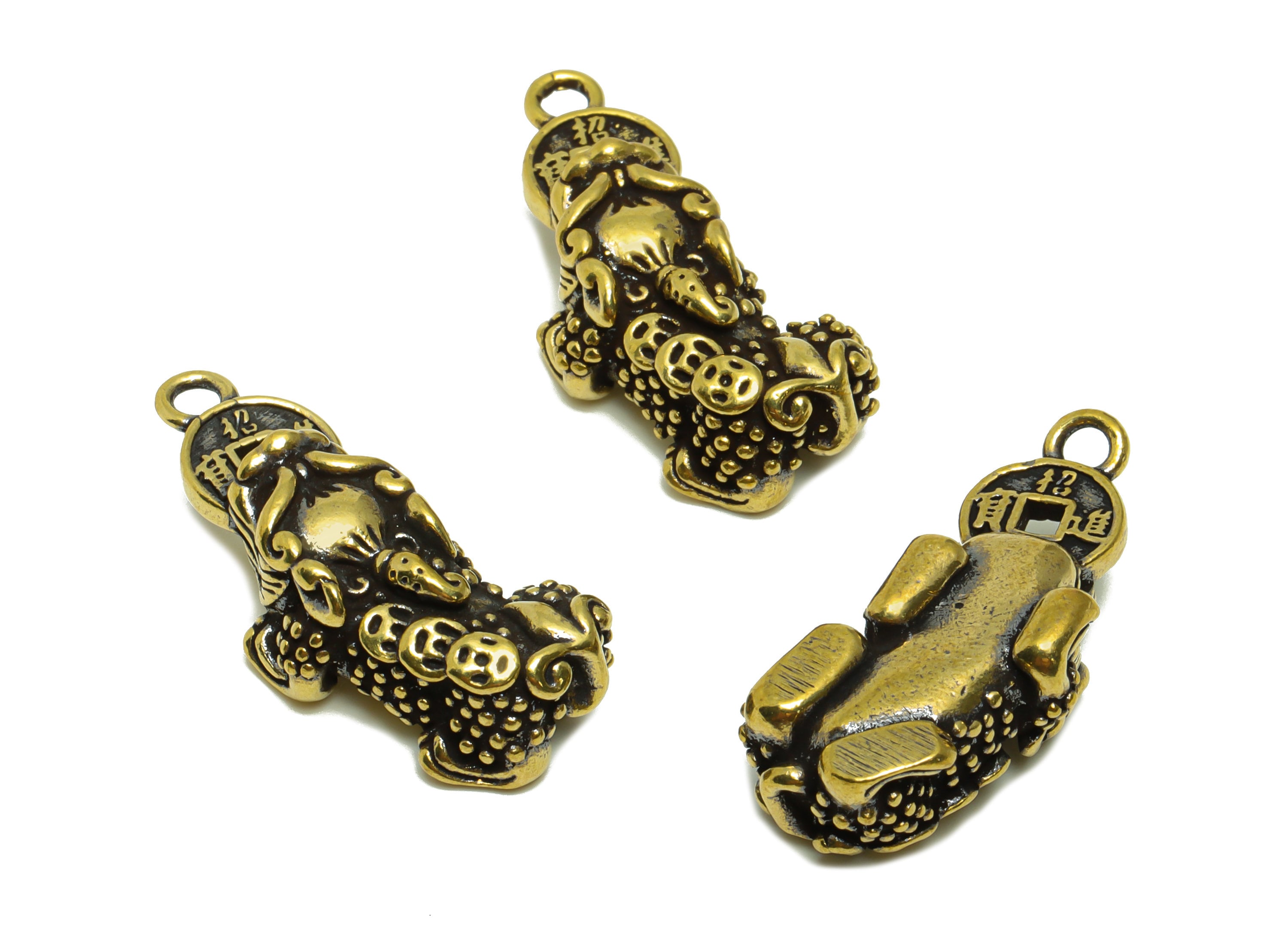 Brass Brave Troops Charm - Raw Brass Brave Troops Money Earring Charms - Antique Looking Pendant -Brave Troop Figure - 32x13x9mm - PP8738 - DOMEDBAZAAR