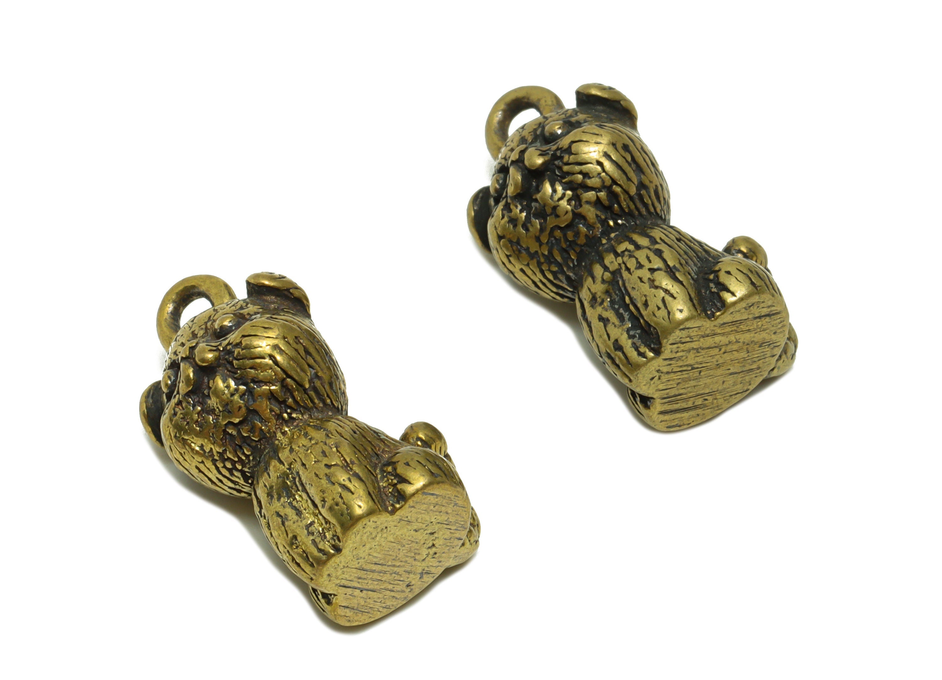 Brass Cat Charm - Raw Brass Cat Earring Charms - Antique Looking Pendant - Cat Figure - For necklace - Pet Charm - 59x20x8mm - PP8758 - DOMEDBAZAAR