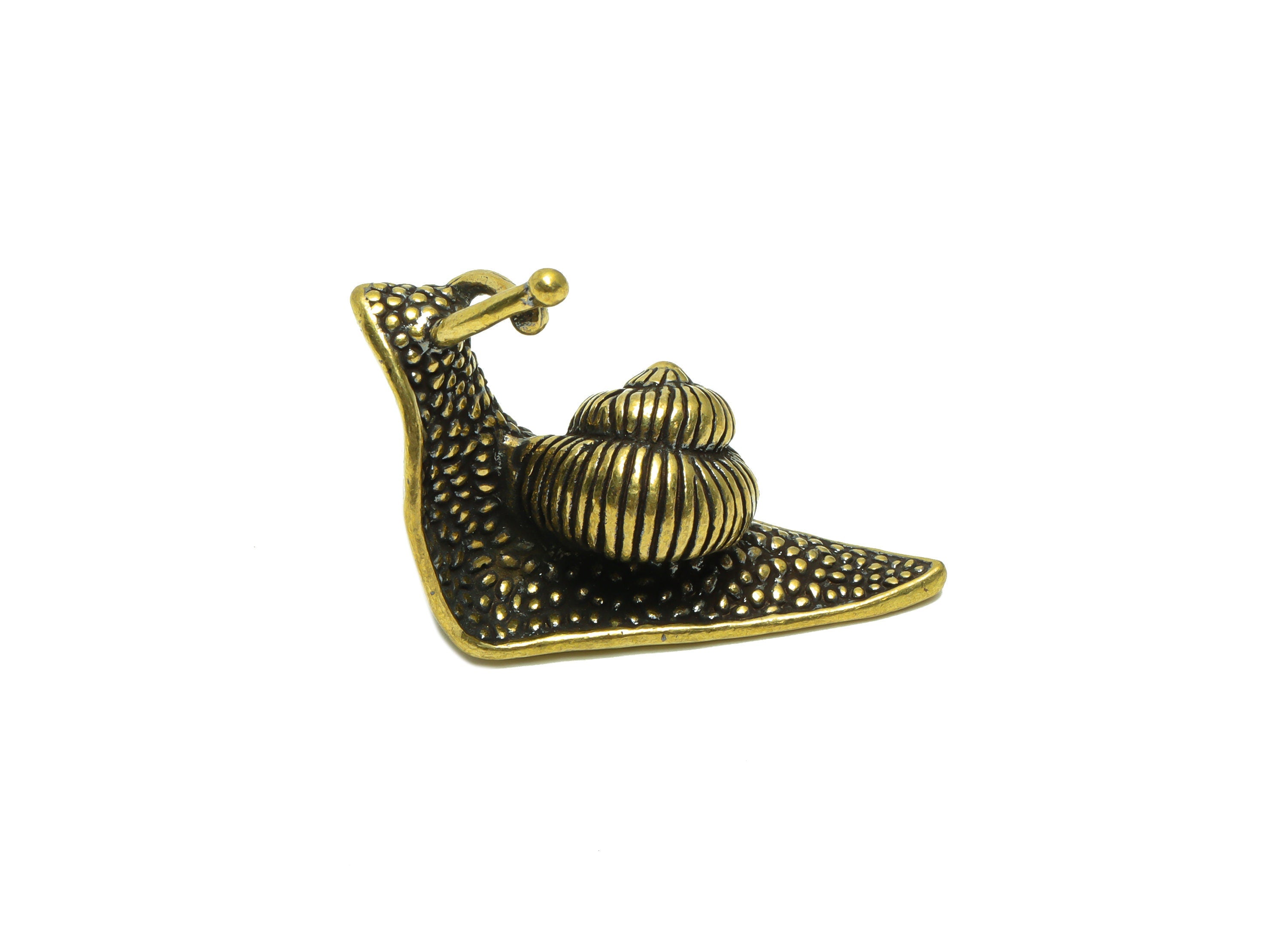 Brass Snails Charm - Raw Brass Snails Earring Charms - Antique Looking Pendant - Snails Figure - Snails Pendant - 42.59x22.05x18mm - PP8776 - DOMEDBAZAAR