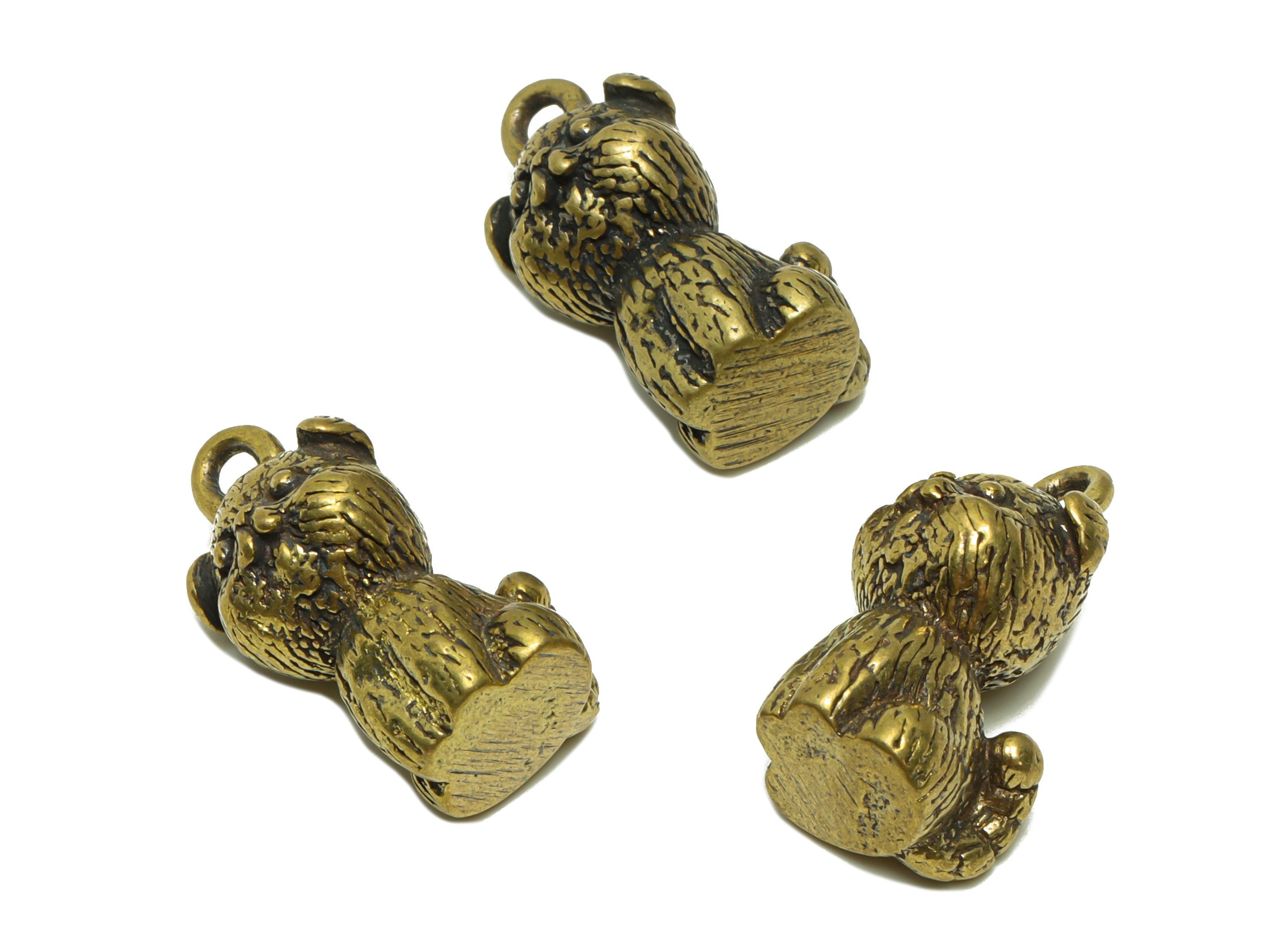 Brass Cat Charm - Raw Brass Cat Earring Charms - Antique Looking Pendant - Cat Figure - For necklace - Pet Charm - 59x20x8mm - PP8758 - DOMEDBAZAAR