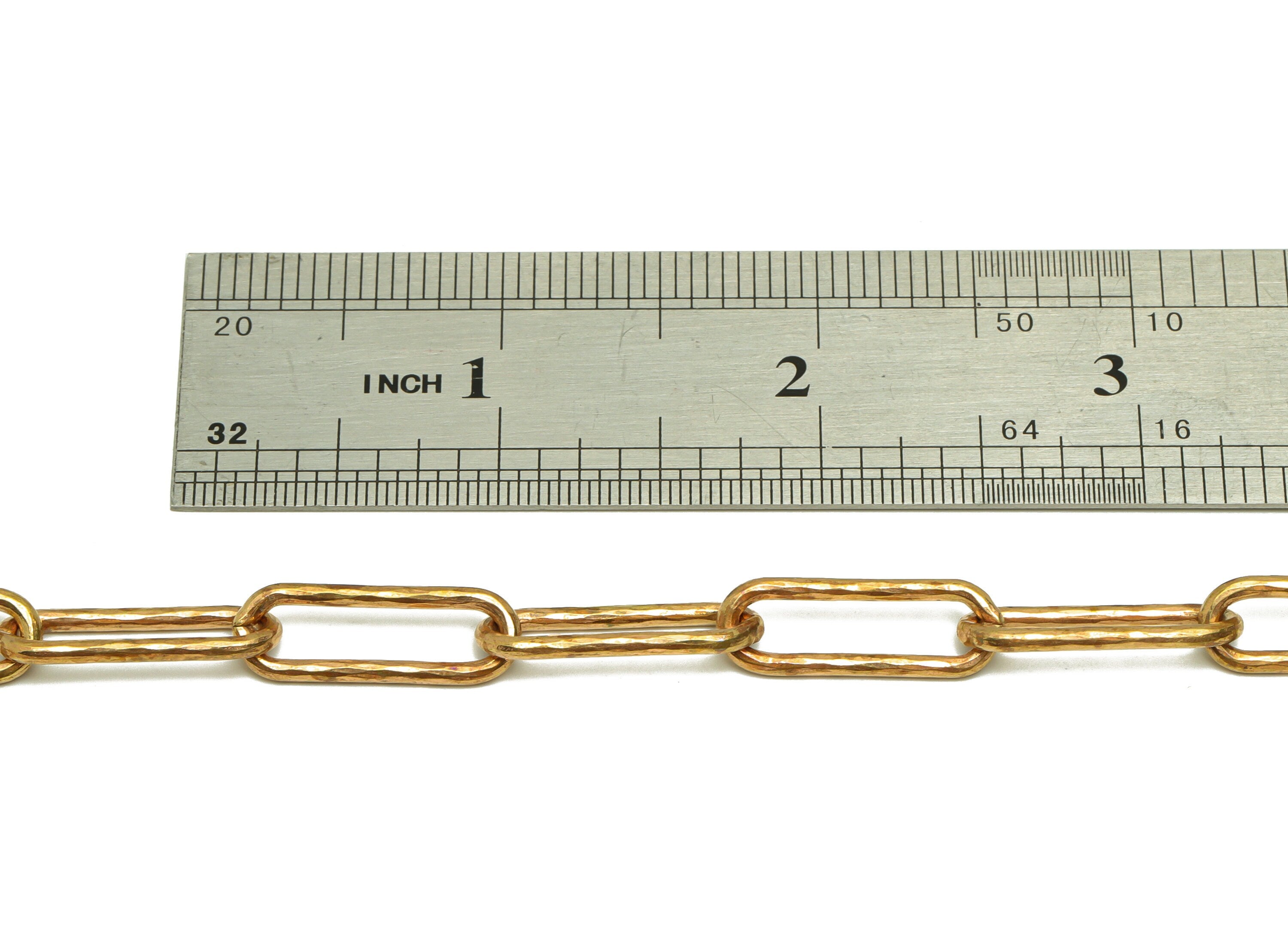 Hammered Oval Cable Chain - Oval Open Link Chain - Brass Oval Chain - Geometry Chain - Oval Rectangle Chain - 22.14x7.54x1.83mm -  CC1229 - DOMEDBAZAAR